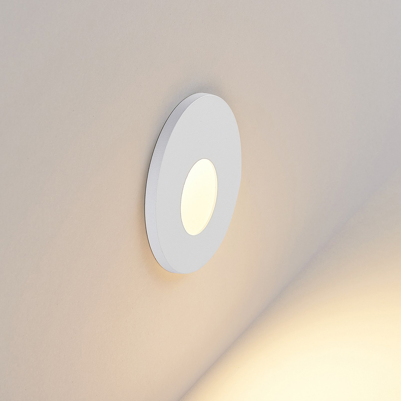 Molto Luce Lampada a incasso Wall 68R RD bianco, alluminio, CCT