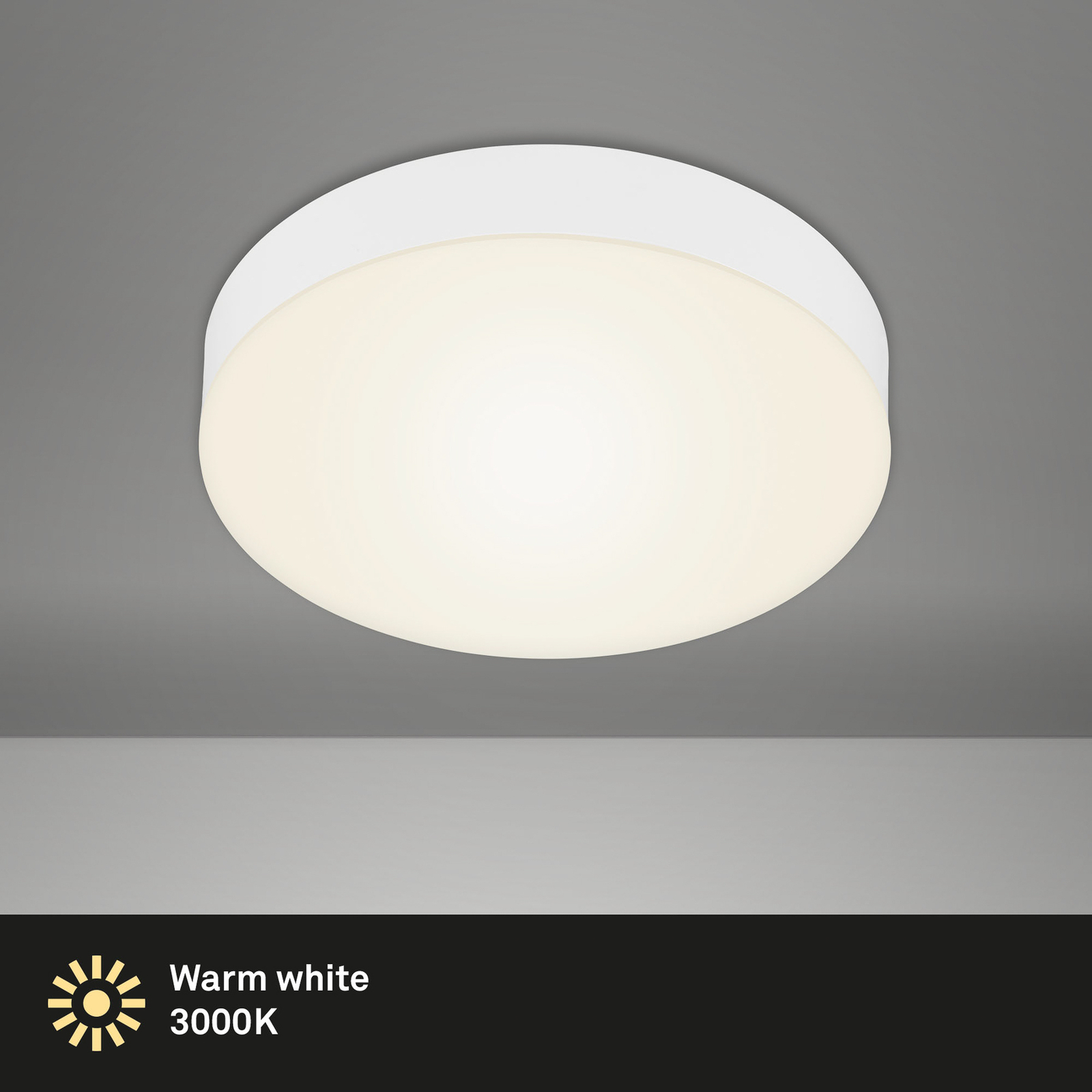 Flame LED-loftslampe, Ø 21,2 cm, hvid