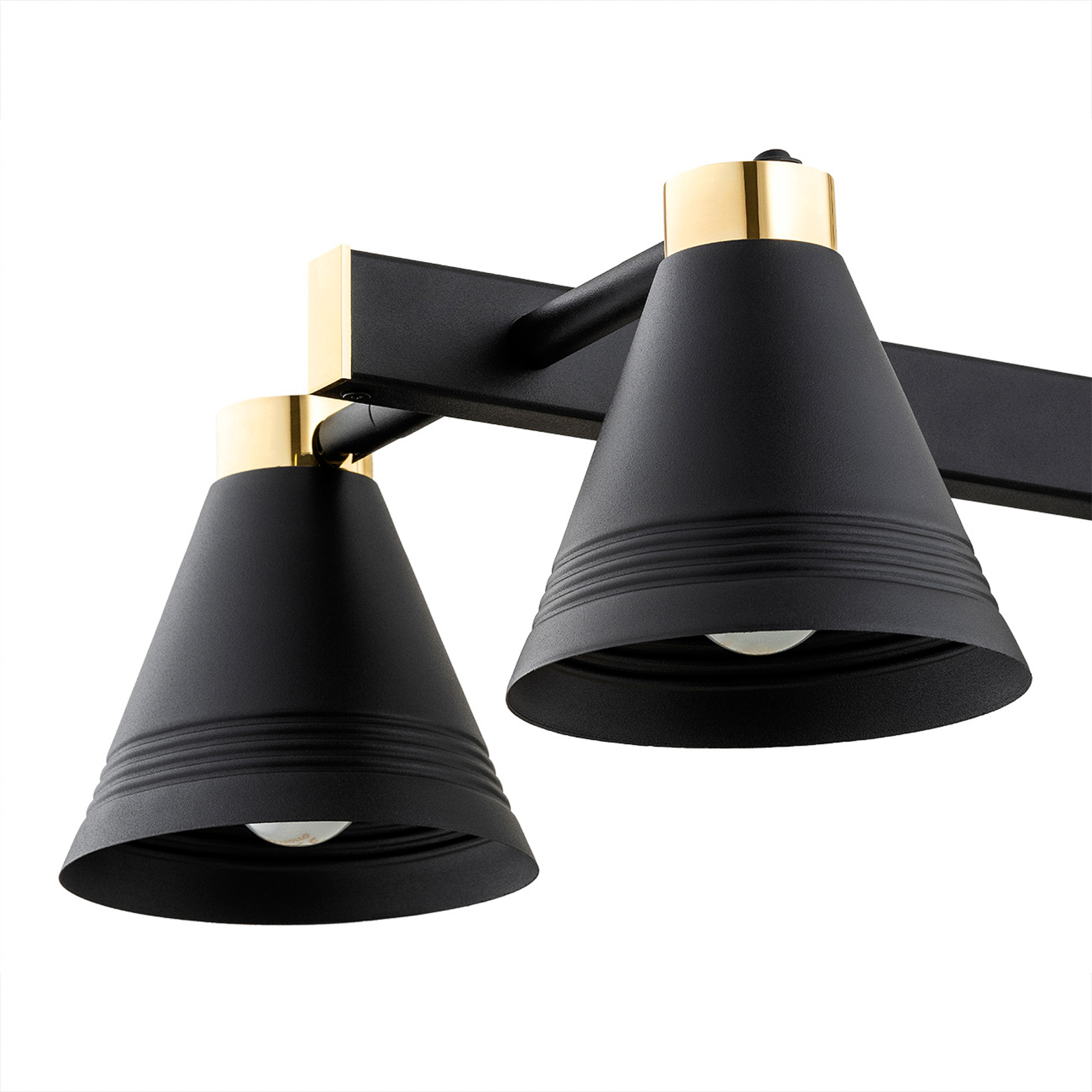 Hanglamp Avalon, 6-lamps, zwart