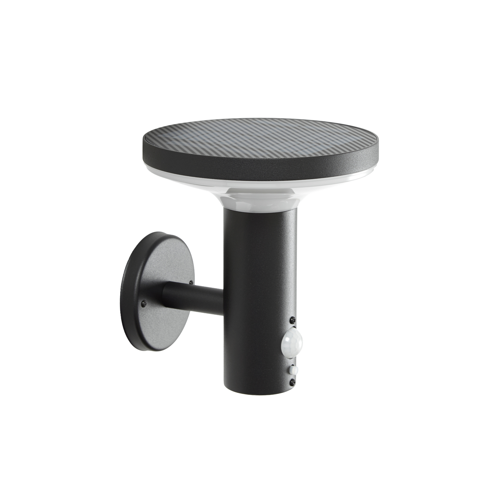 Lampada da parete solare a LED PRIOS Kalen, 17 cm, nera, con sensore Lampada da parete solare a LED PRIOS Kalen, 17 cm, nera, con sensore