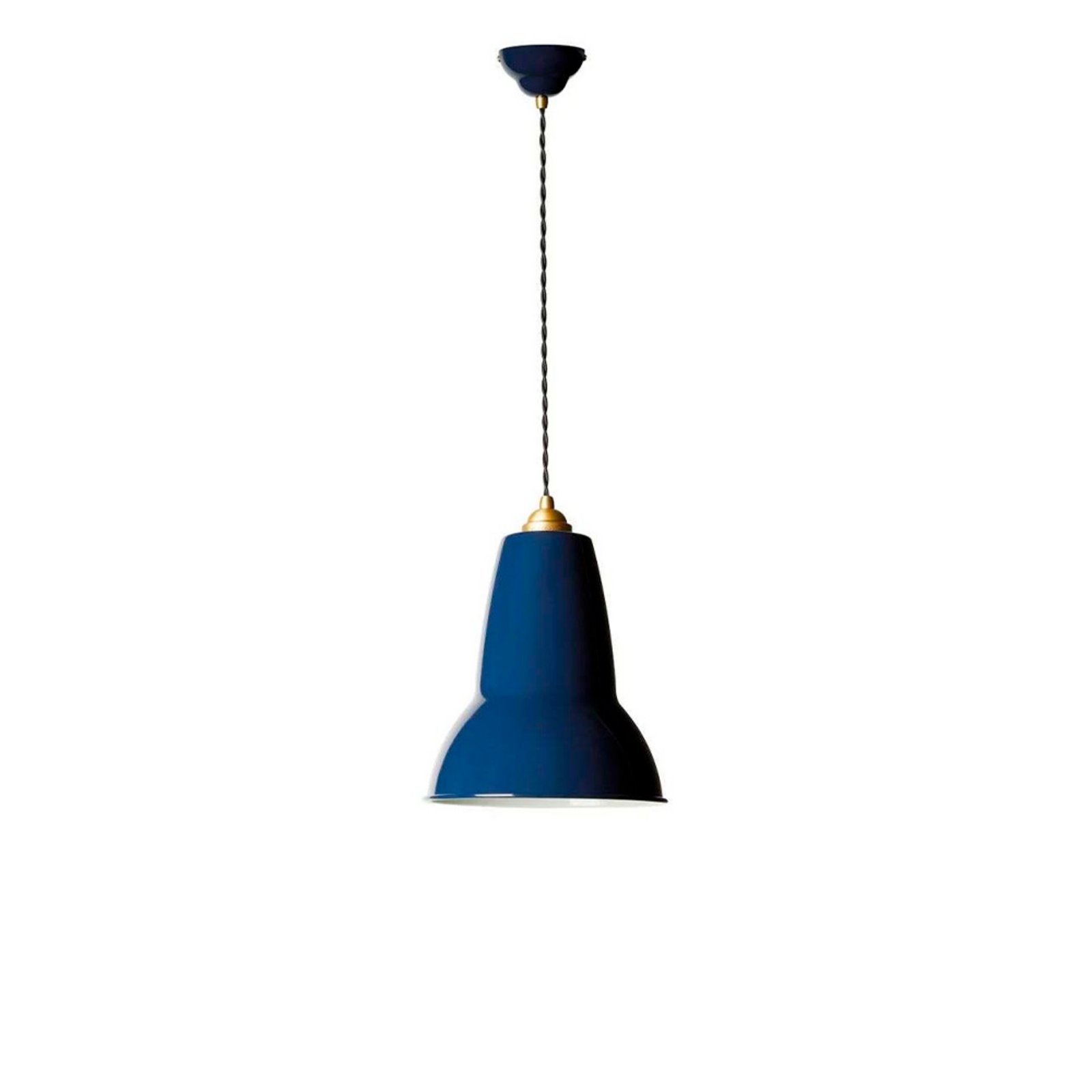 Original 1227 Midi Závěsná Lampa Brass Midi Ink Blue - Anglepoise