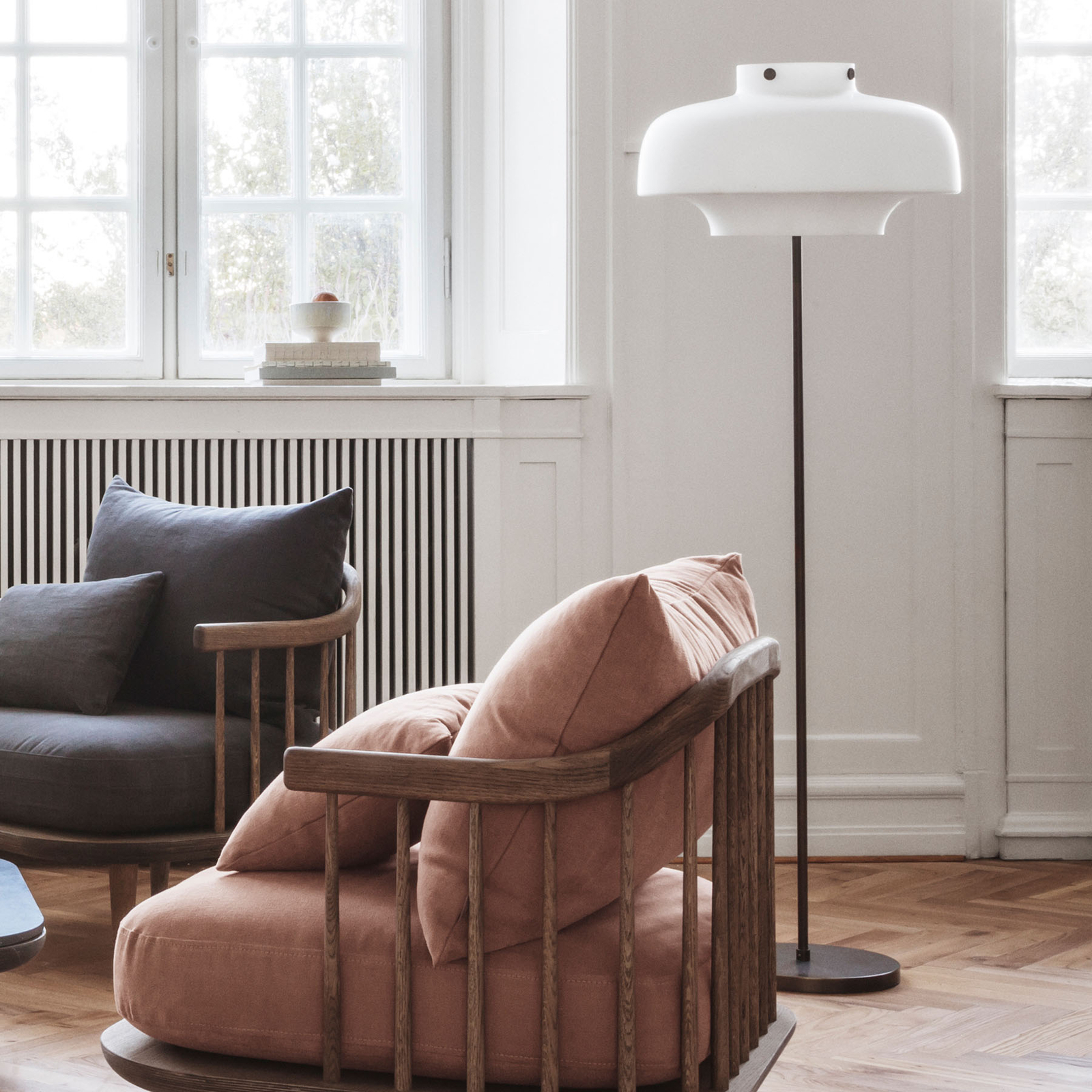 Copenhagen SC14 Lampadaire Verre Opale - &Tradition Copenhagen SC14 Lampadaire Verre Opale - &Tradition