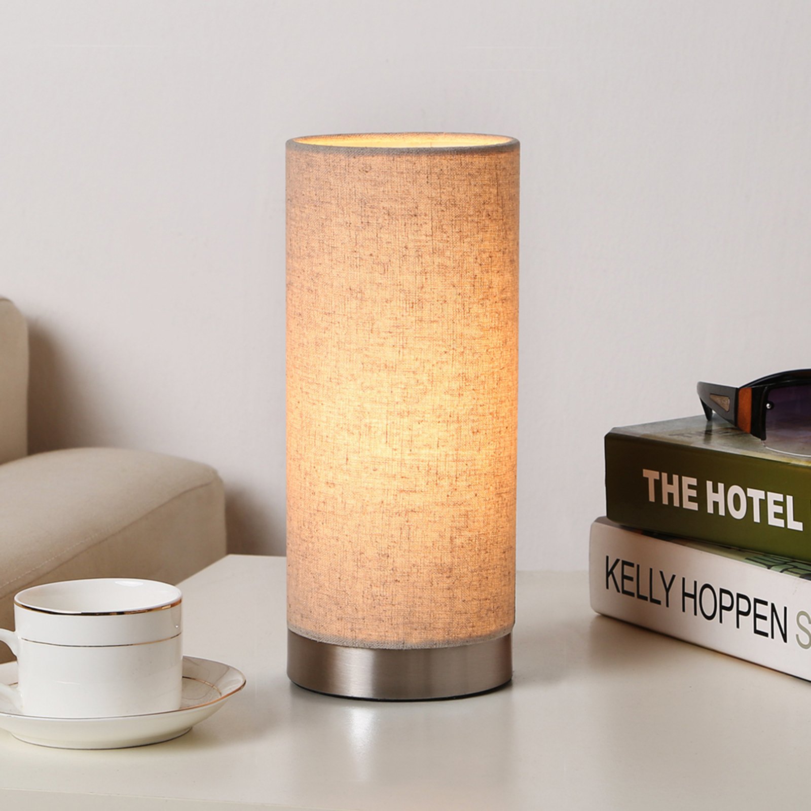 Ronja Stolní Lampa Cream/Nickel - Lindby