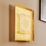 Window LED wall light 39 x 39 cm, gold