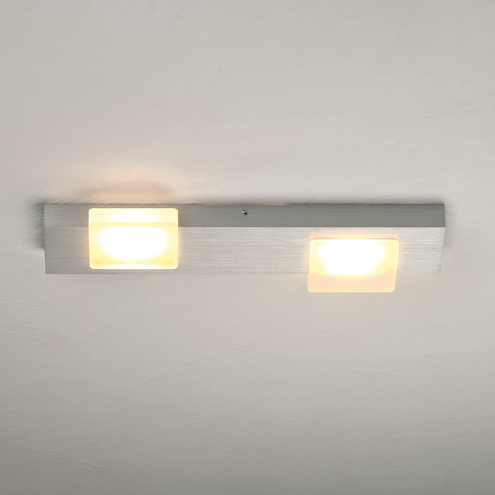 Bopp Lamina LED ceiling light, two-bulb