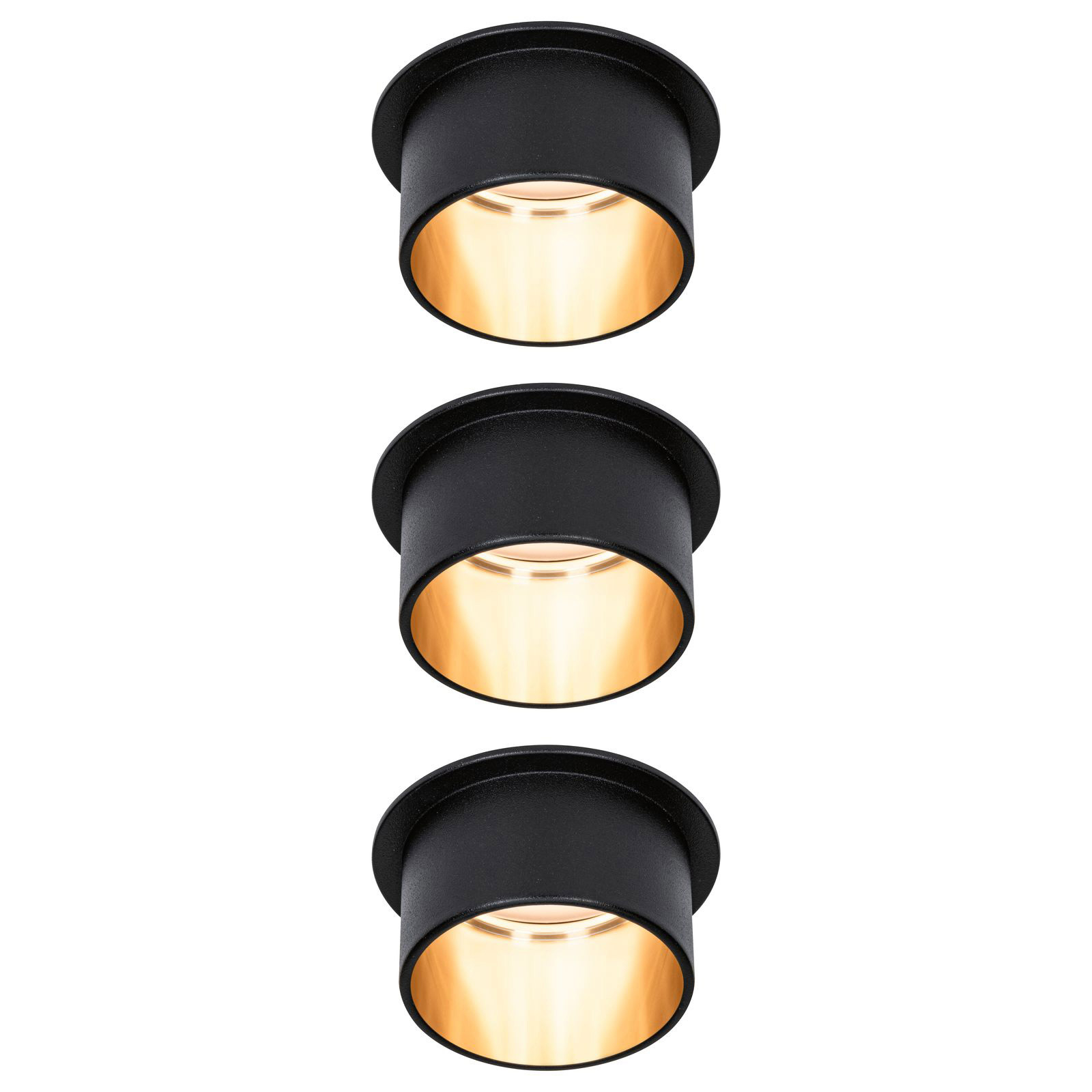 Paulmann Gil luminaire encastrable LED rond rigide Set de 3 pièces