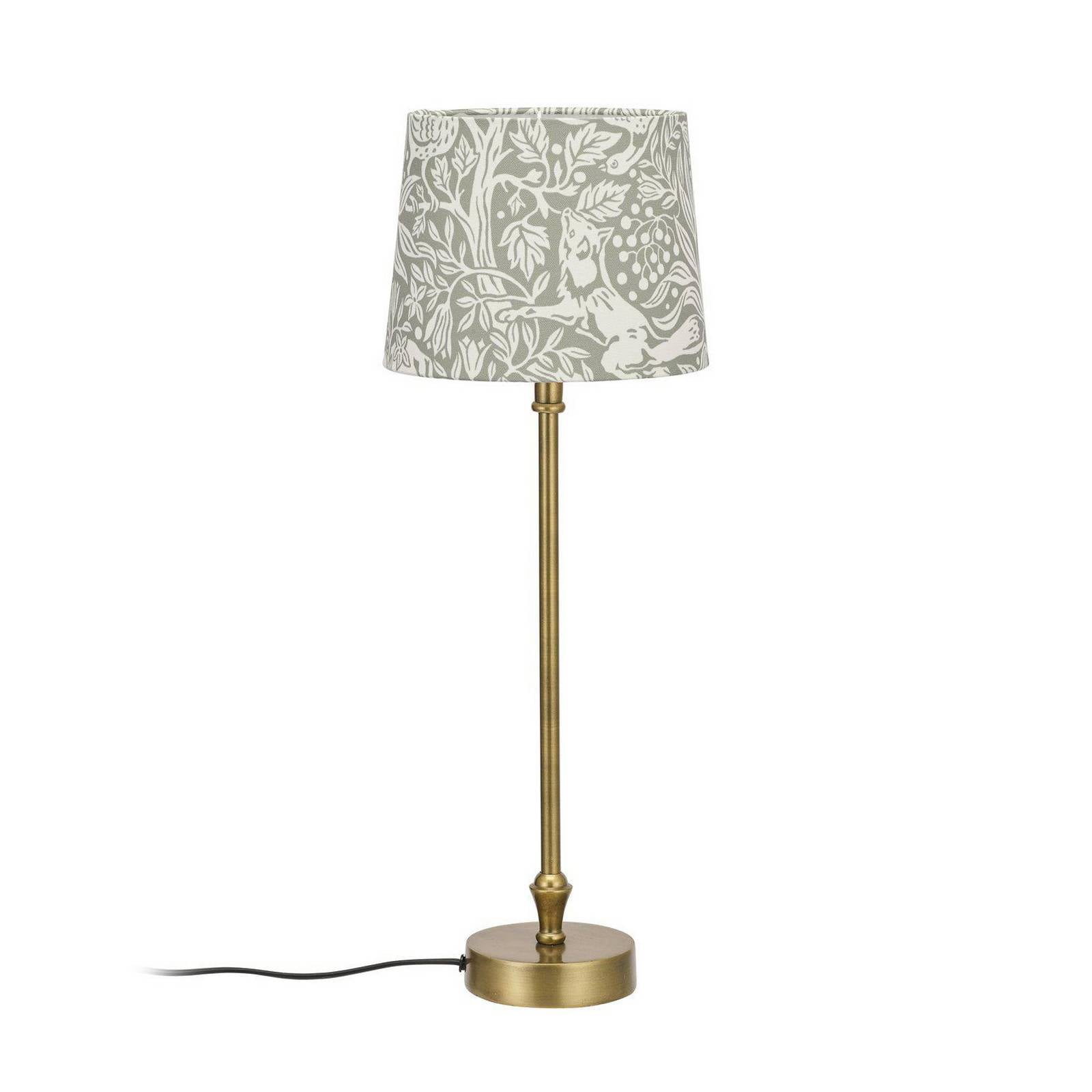 PR Home Tischlampe Liam Sofia Eldertree, grün/messing, 55 cm
