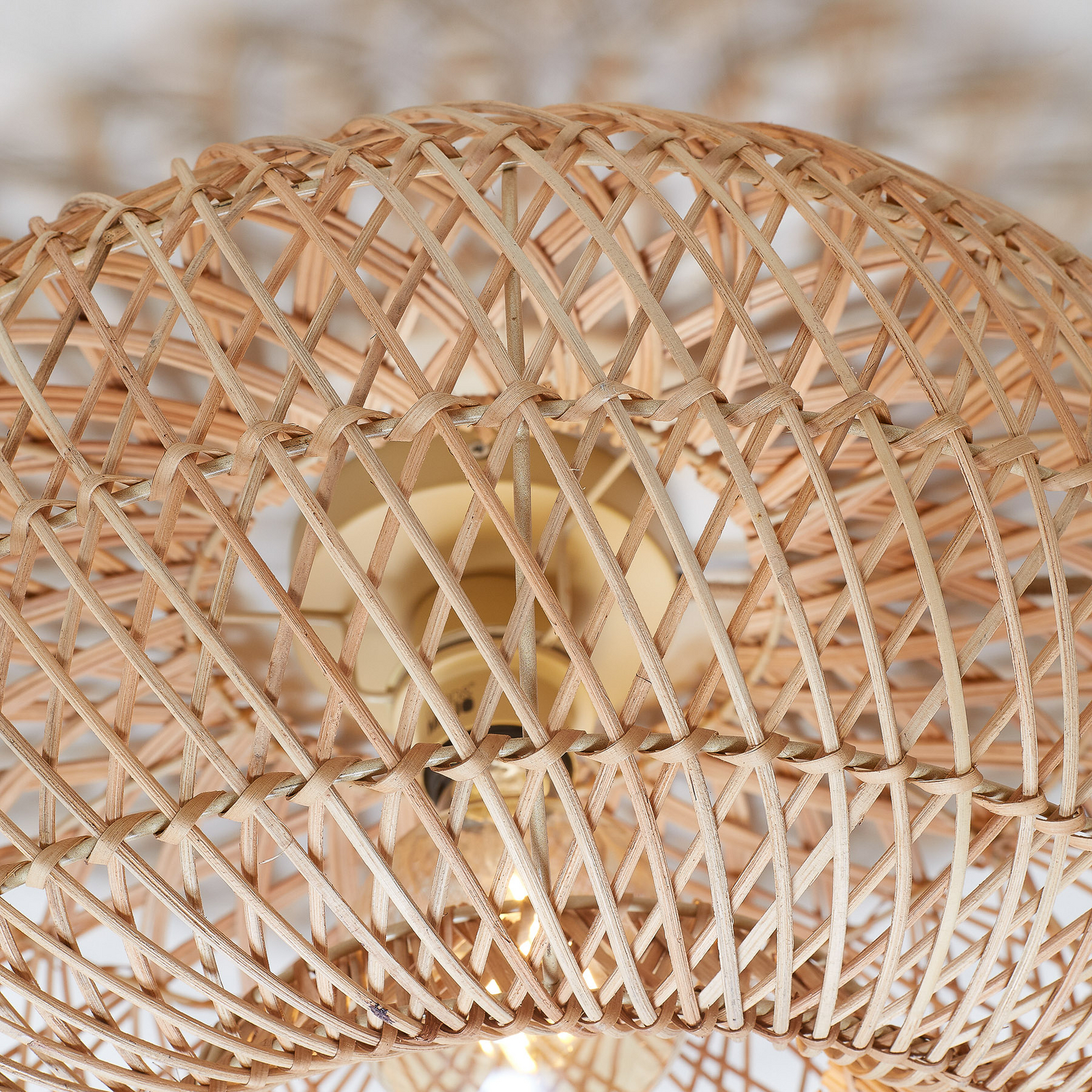 GOOD & MOJO plafondlamp Arizona, naturel, Ø 50 cm bamboe E27
