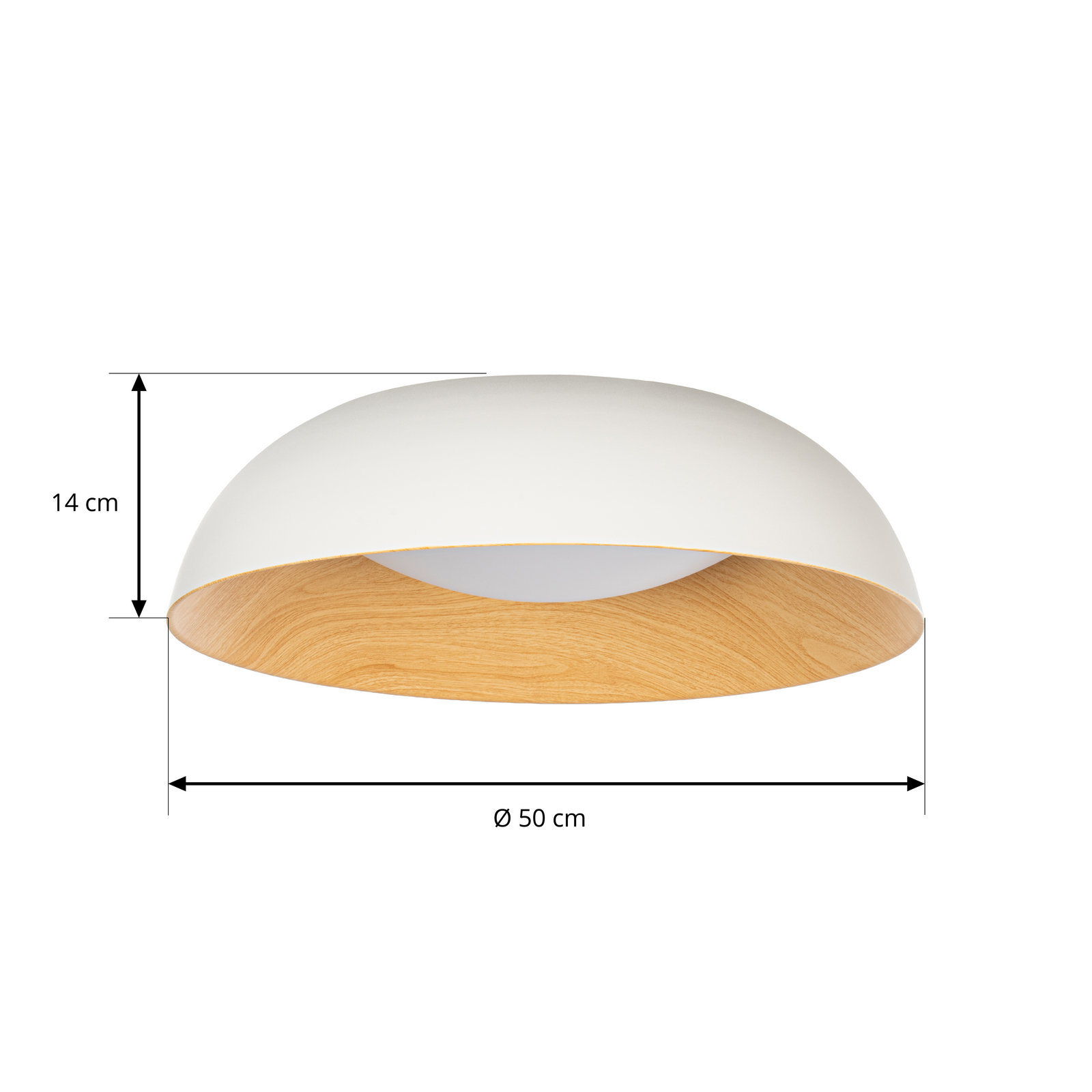 Gracyn LED ceiling light, white, Ø 50 cm, dimmable - Lindby Gracyn LED ceiling light, white, Ø 50 cm, dimmable - Lindby