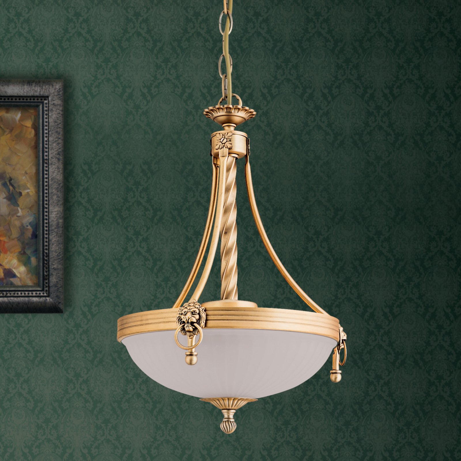 Традиционна висяща лампа Rocca, 34 cm