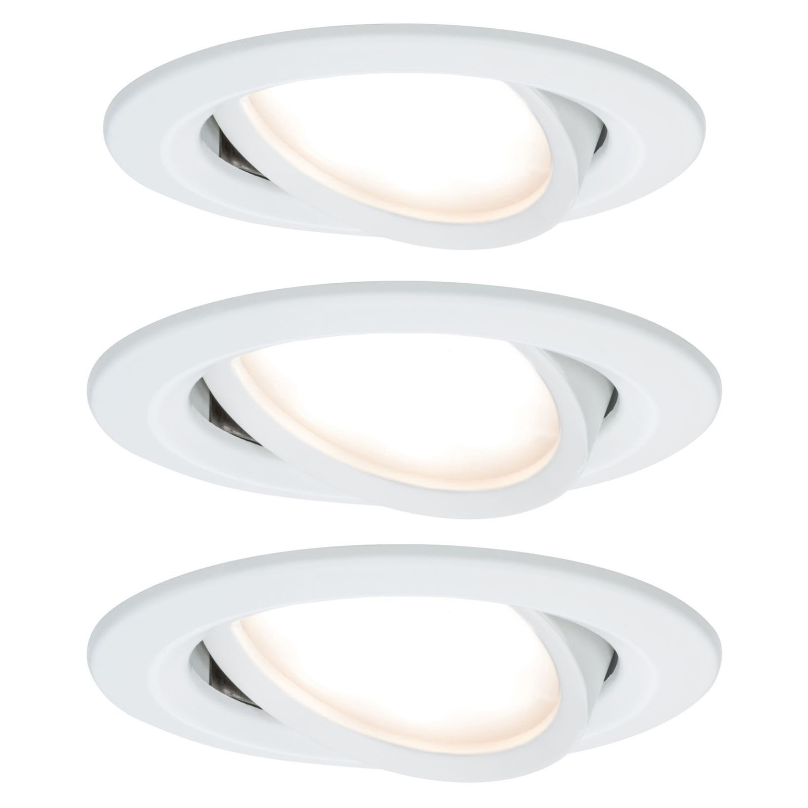 Paulmann Nova LED-Einbauspot 3er schwenkbar