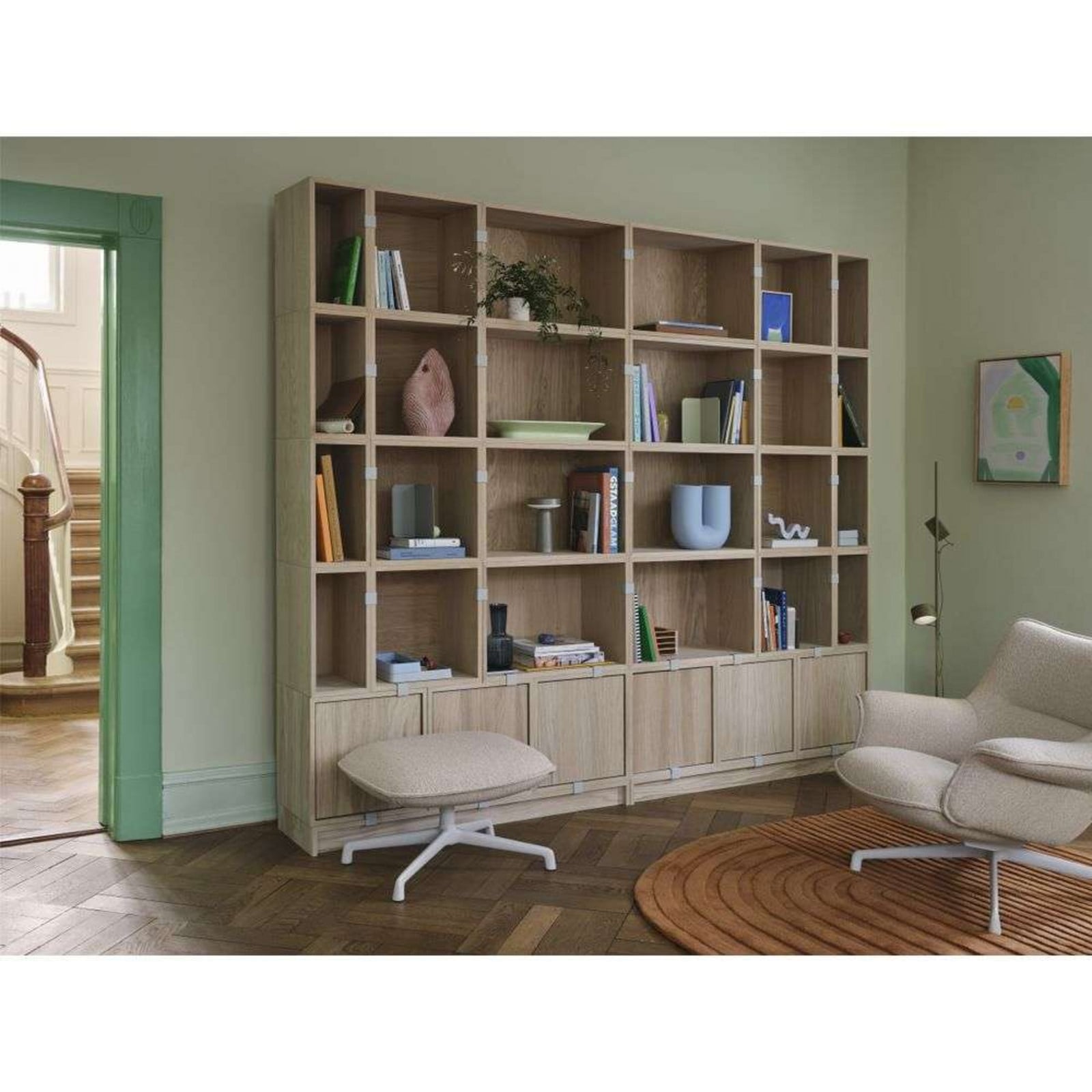 Post Stehleuchte Brown Green Muuto - Wohnzimmer - Metall