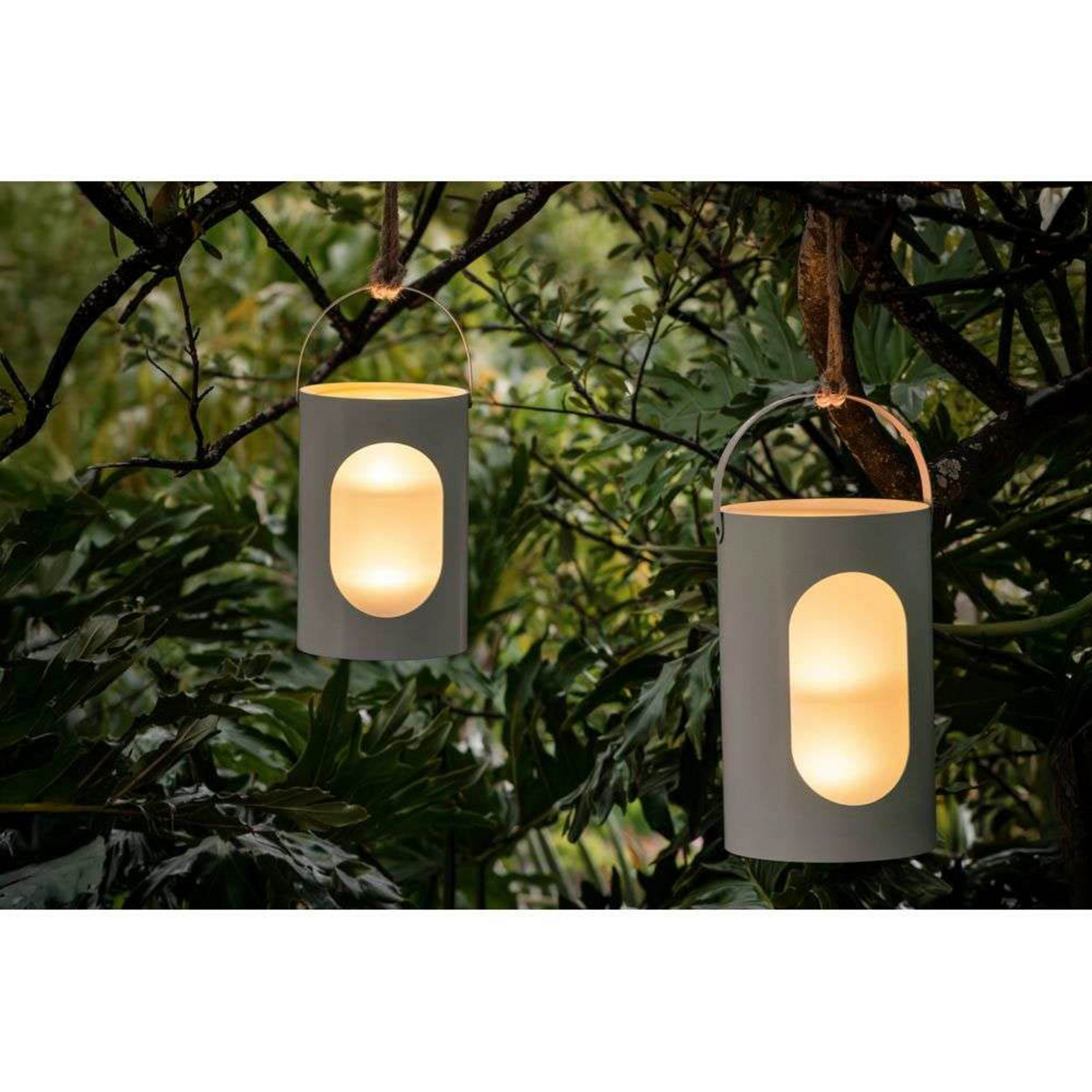 Uyuni & Ekta Light House Lantern 22x35 Light Grey - Uyuni Lighting