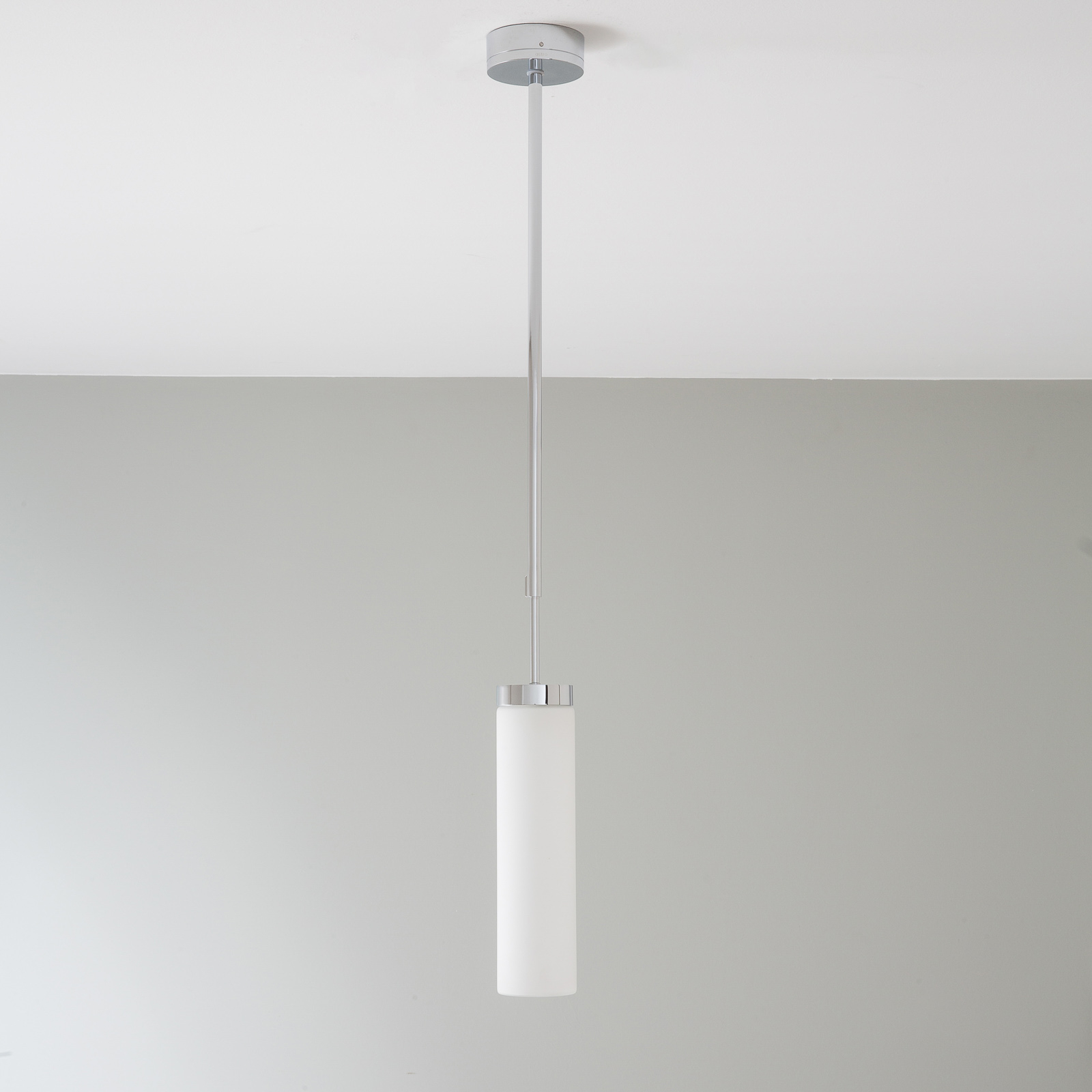 Astro Kyoto LED hanging light, polished chrome, for Bathroom, metal, glass, 7.8 W, energy efficiency: A+, H: 30 cm