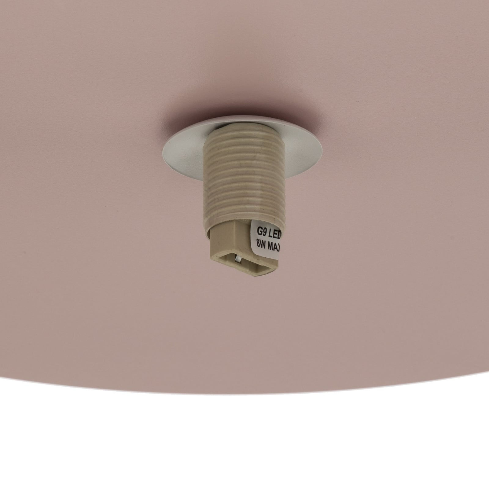 Cloud ceiling light, pink, 3-bulb, glass, length 51 cm, G9 Cloud ceiling light, pink, 3-bulb, glass, length 51 cm, G9