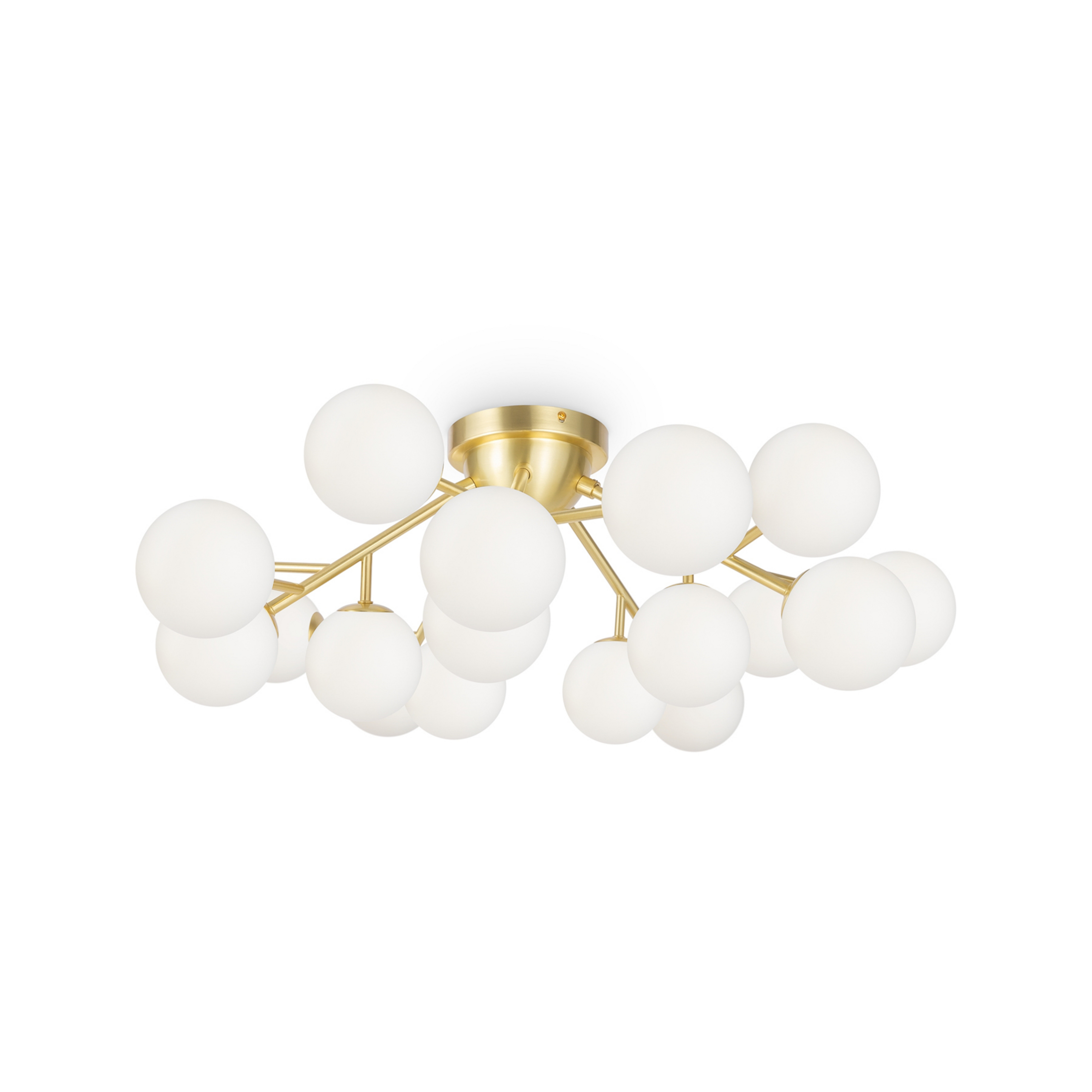 Maytoni Dallas loftlampe 20-lys, højde 25 cm, guld