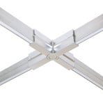 Raccord en X pour lampes sur rail Check In