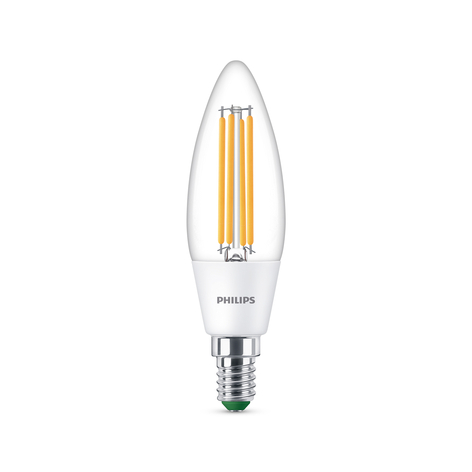 Philips LED-Kerzenlampe E14 2,3W 485lm klar 4.000K