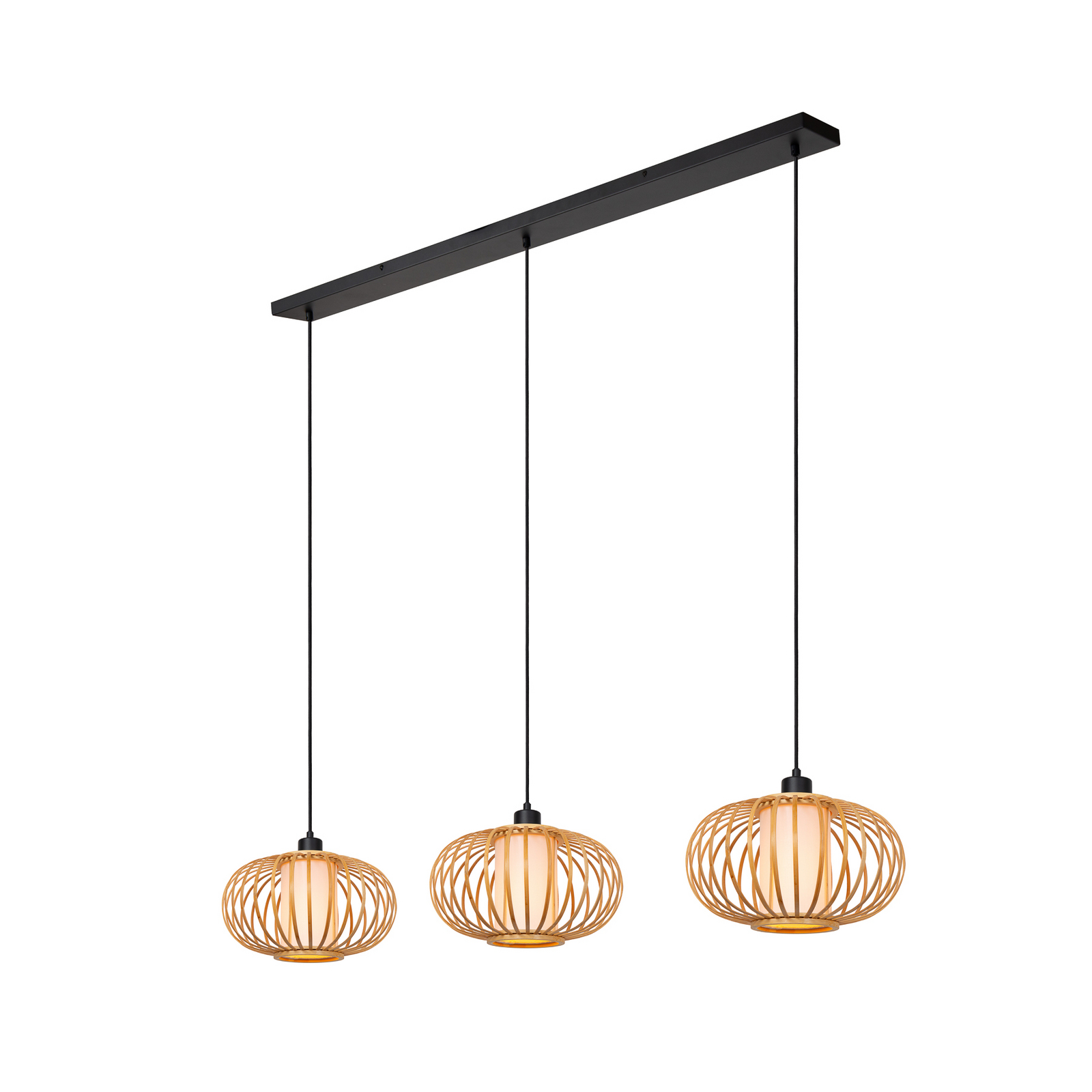 Hängeleuchte THULINE, Bambus, 3-flammig, Länge 141 cm, E27 Hängeleuchte THULINE, Bambus, 3-flammig, Länge 141 cm, E27