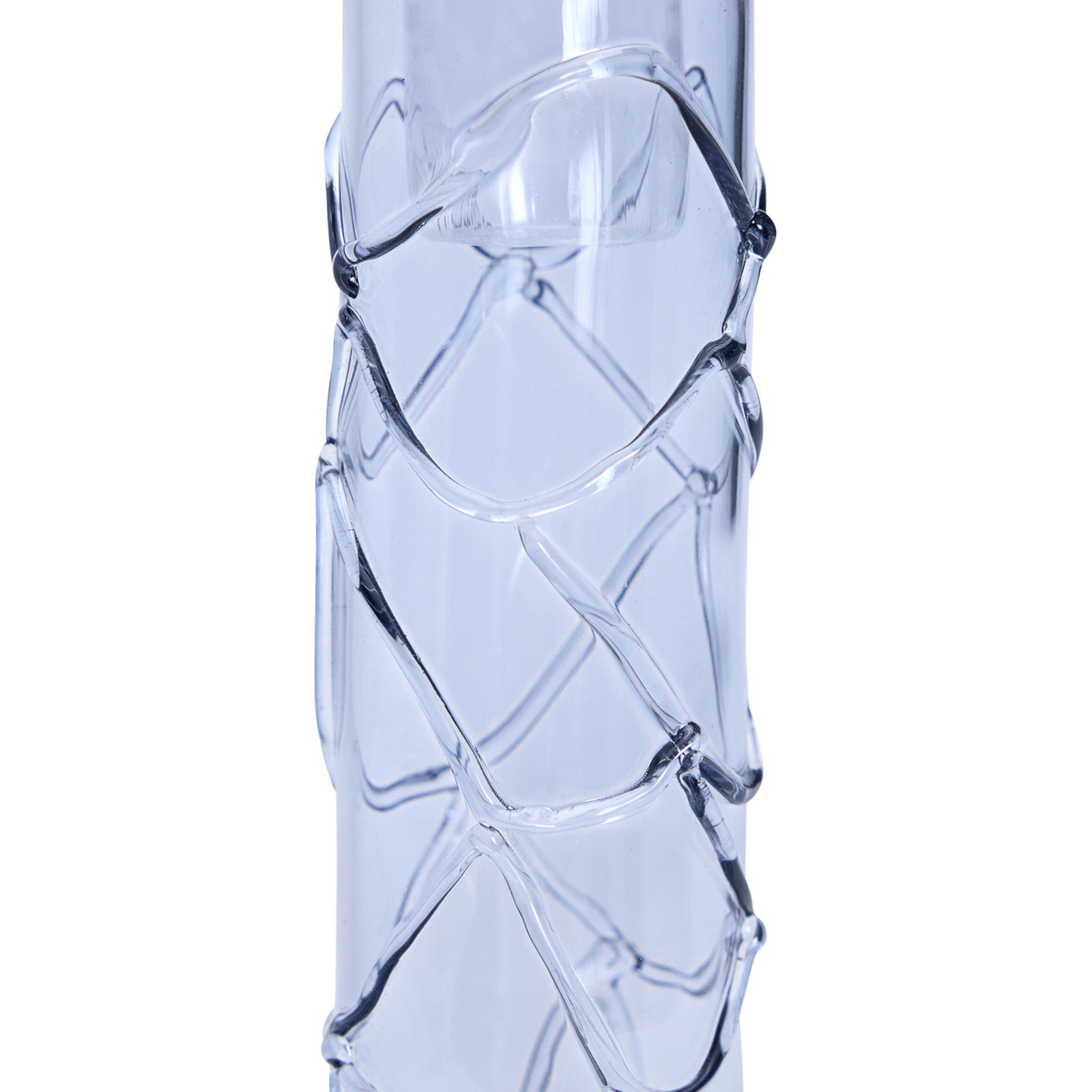 Portavelas Doodle azul, 17 cm de altura - Hübsch