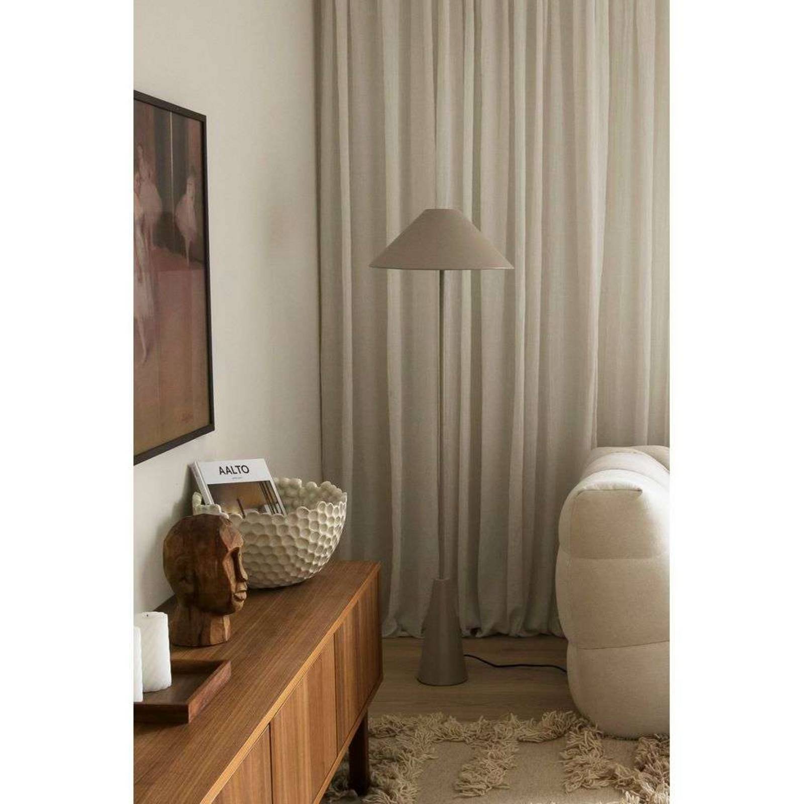 Globen Lighting Stehleuchte Cannes, beige, Höhe 140 cm günstig online kaufen