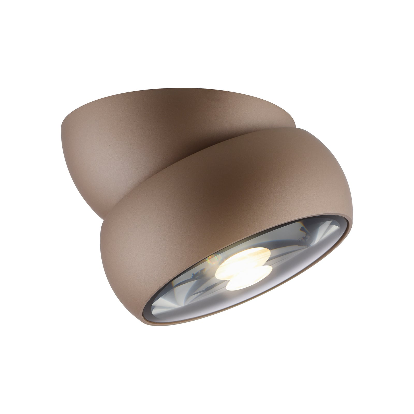 Move LED-Deckenspot, Ø12cm, bronzefarben, Metall/Glas - PURE Move LED-Deckenspot, Ø12cm, bronzefarben, Metall/Glas - PURE