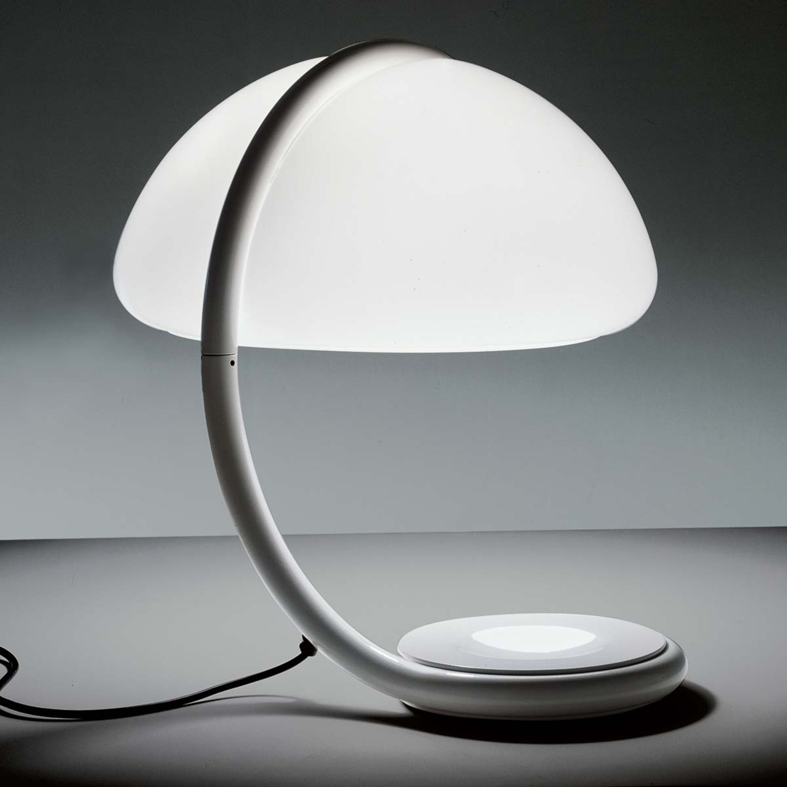 Martinelli Luce Serpente - lámpara de mesa, blanco