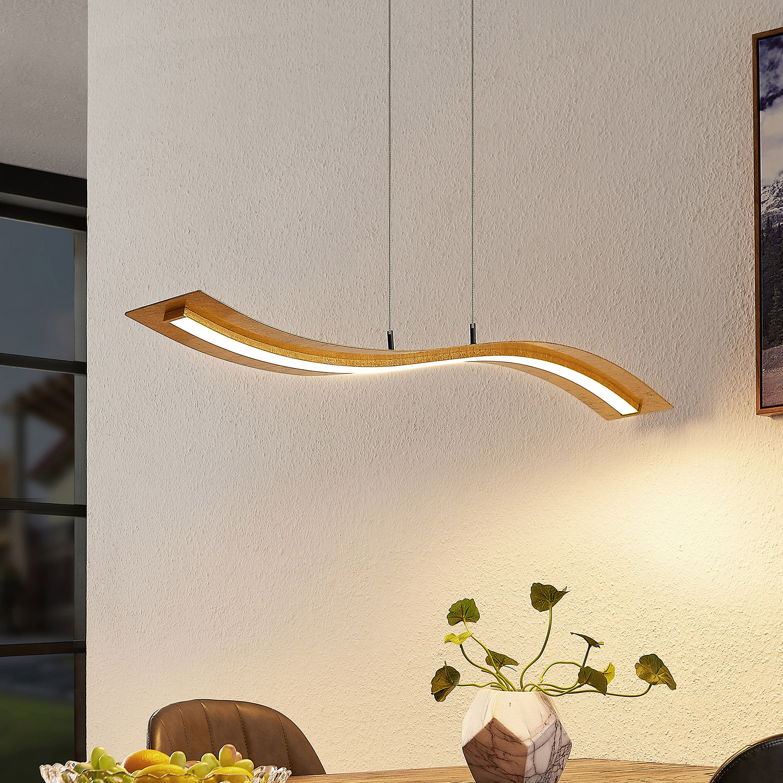 Lindby Larisa LED hanging light 115 cm long