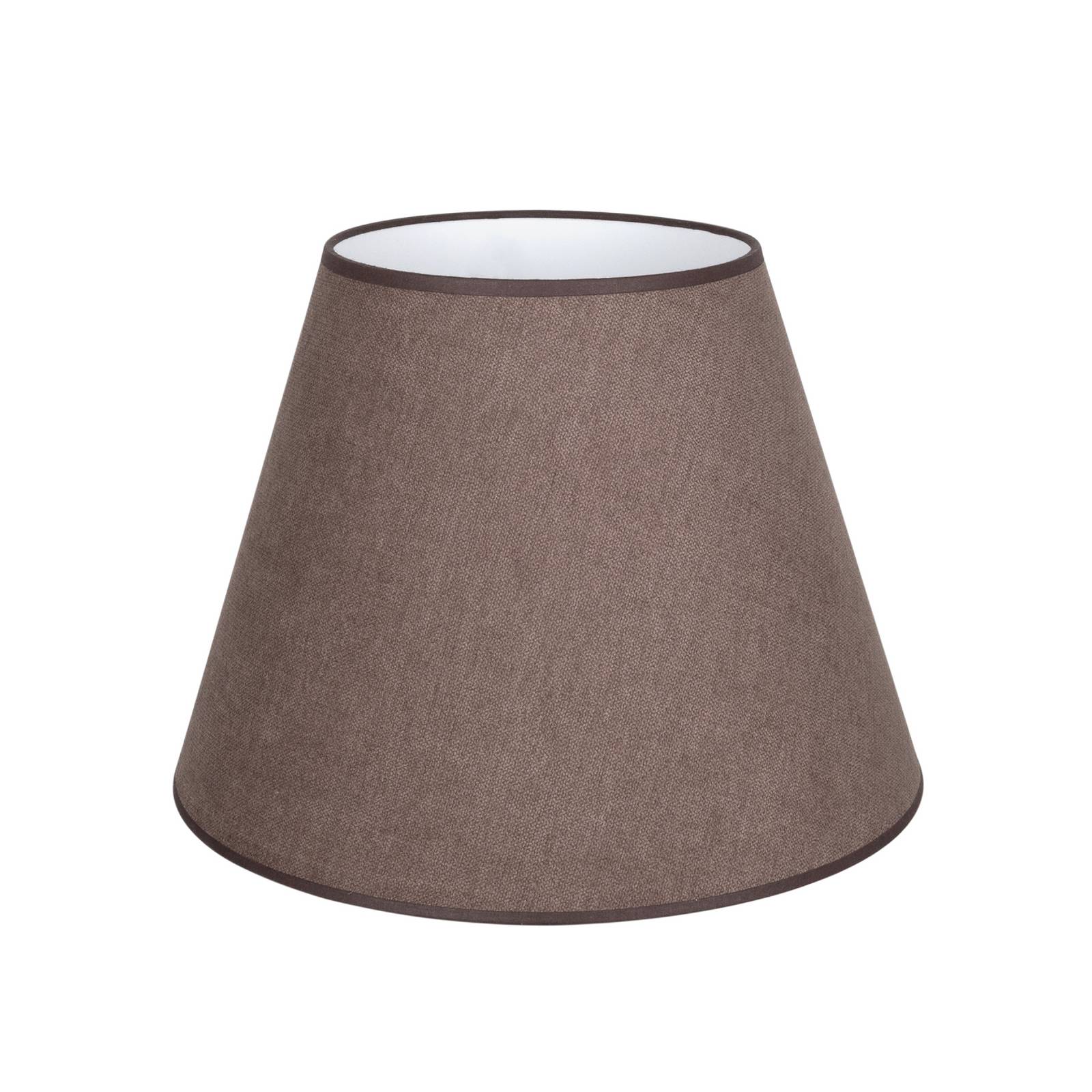 Klosz lampy „Cone”, brązowy, wysokość 30 cm, tkanina