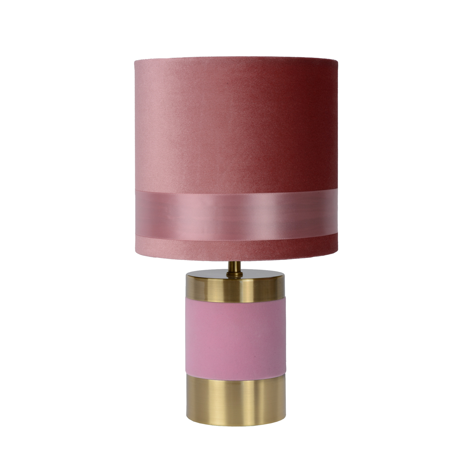 Stolna lampa Extravaganza Frizzle, roza/zlatna