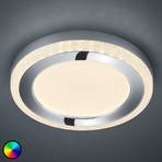 Plafonnier LED Slide, blanc, rond