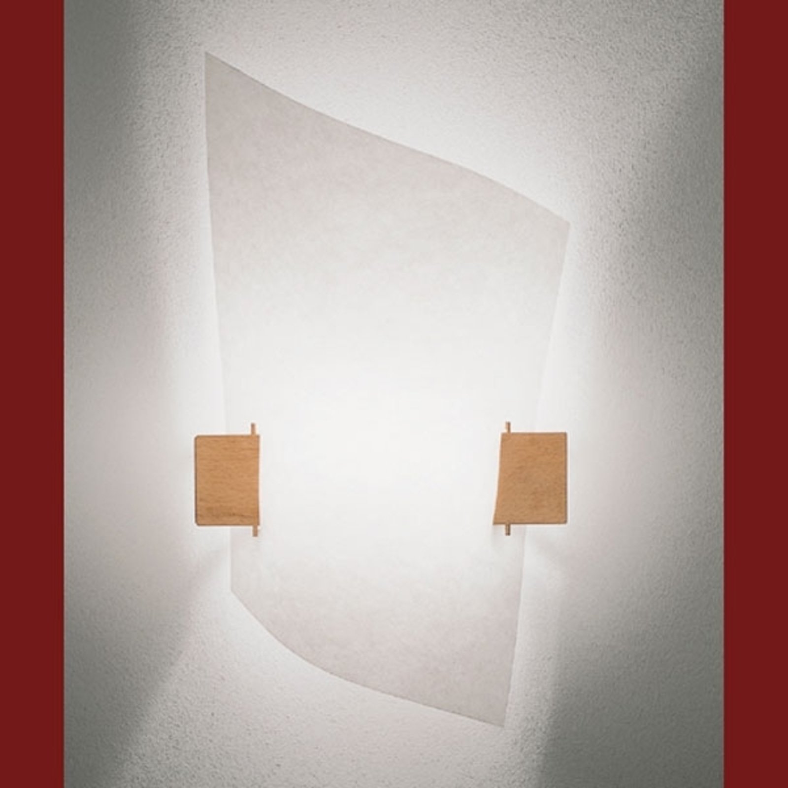 Designer wall light PLAN B with light wood
