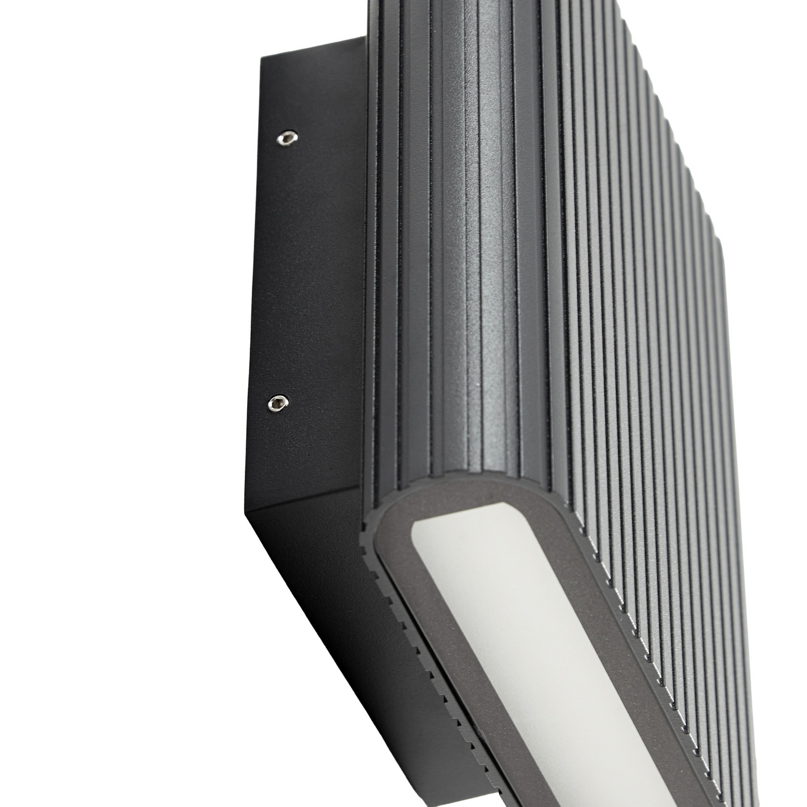 Lucande Raija LED outdoor wall lamp, anthracite, height 19 cm, CCT