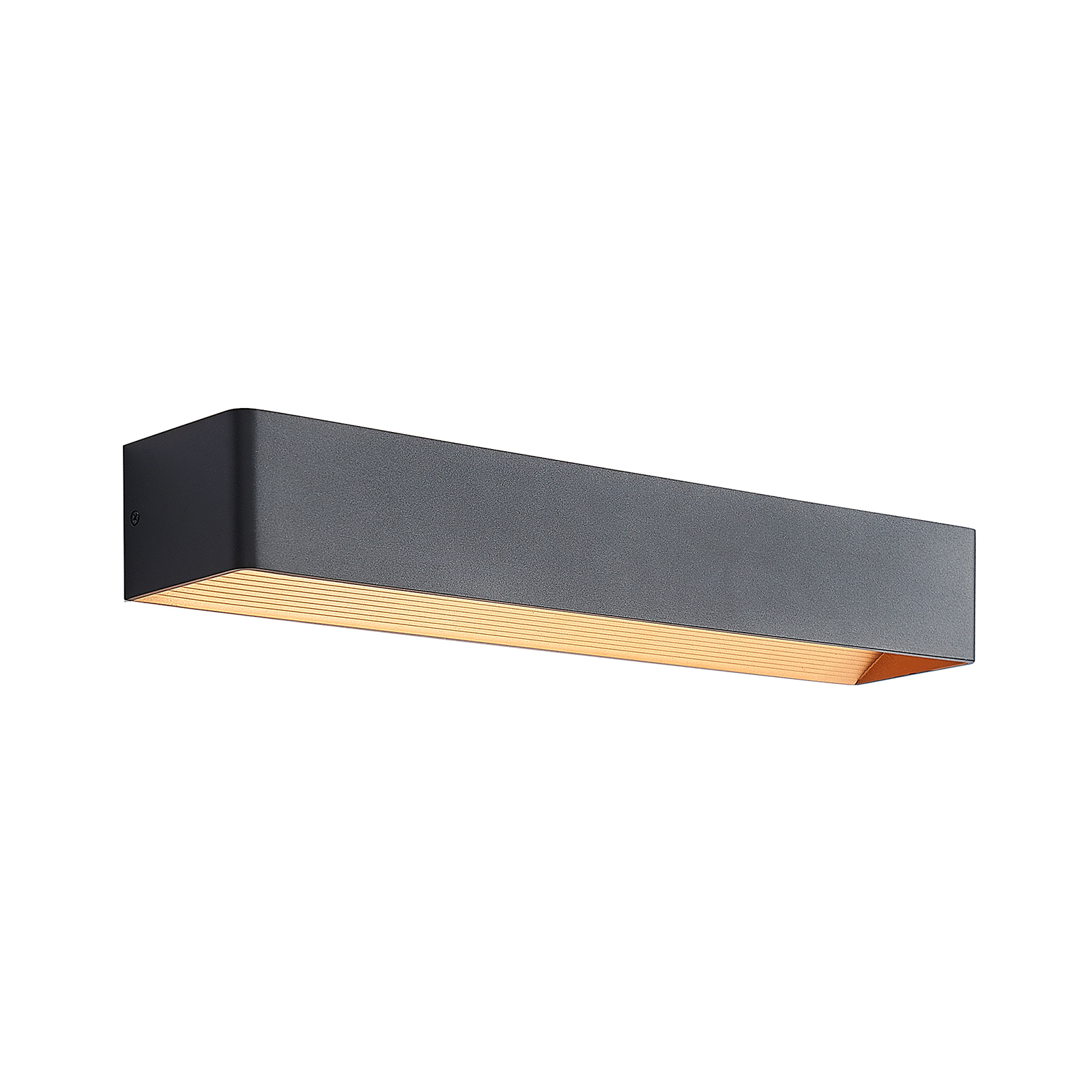 Arcchio Karam LED-vegglampe, 53 cm, svart