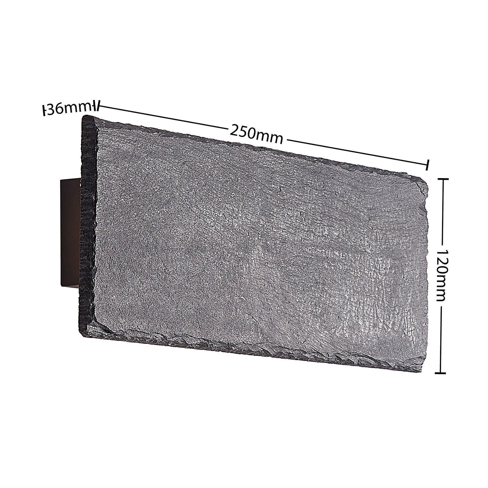Peetu Square LED Wandleuchte Black - Lindby