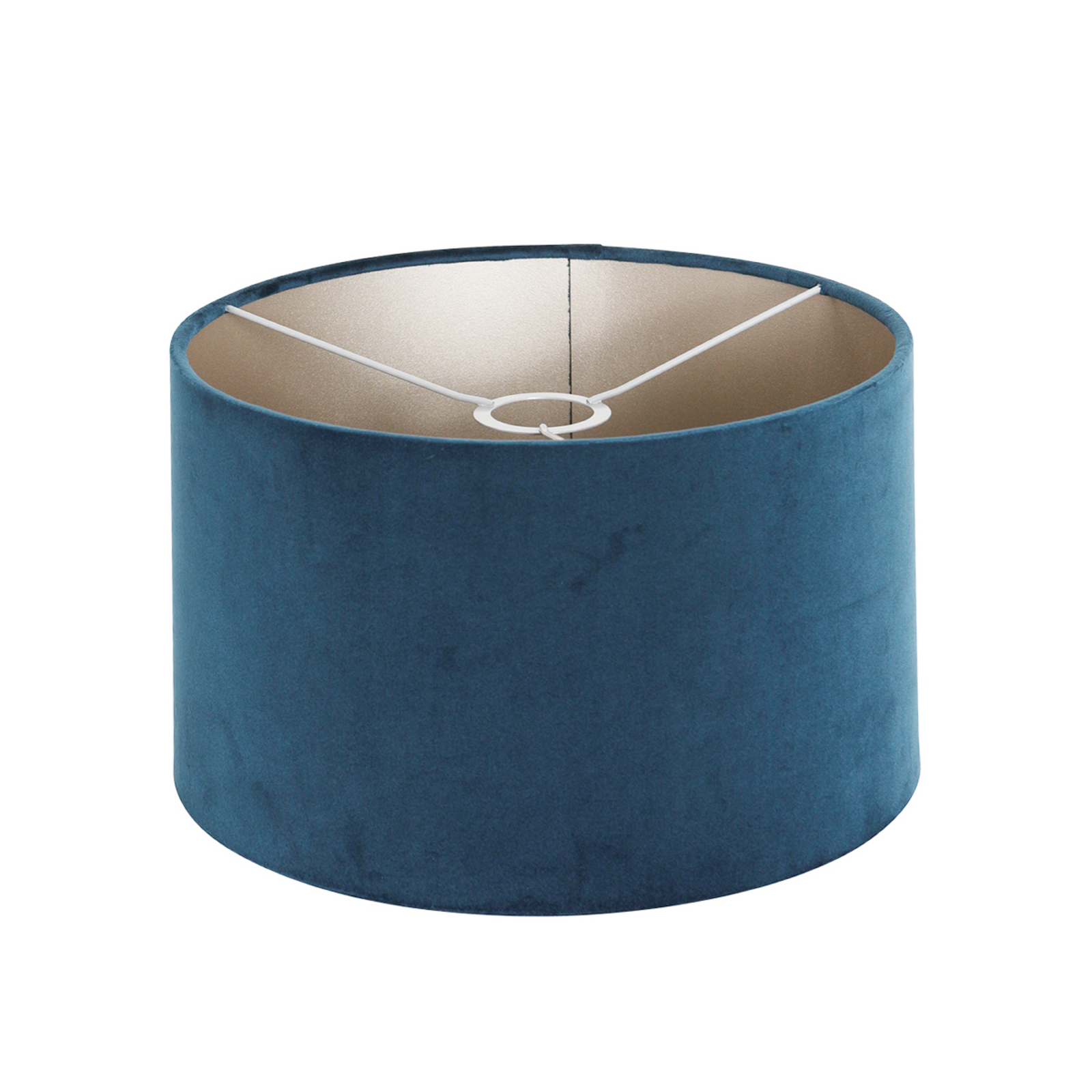 Vloerlamp Bloeba, zwart/blauw, hoogte 165 cm, velours