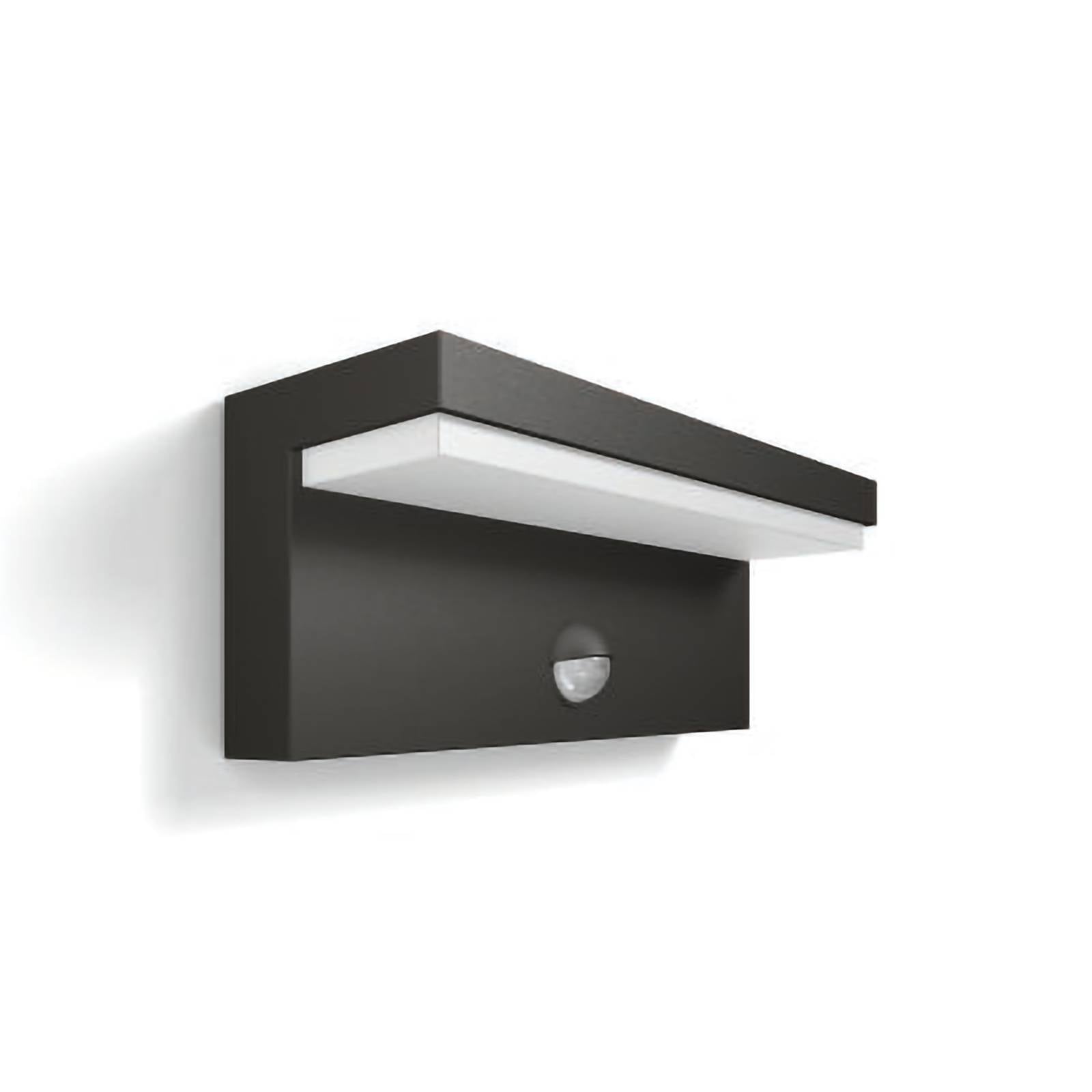 Philips LED-Außenwandlampe Bustan Sensor, 4.000 K