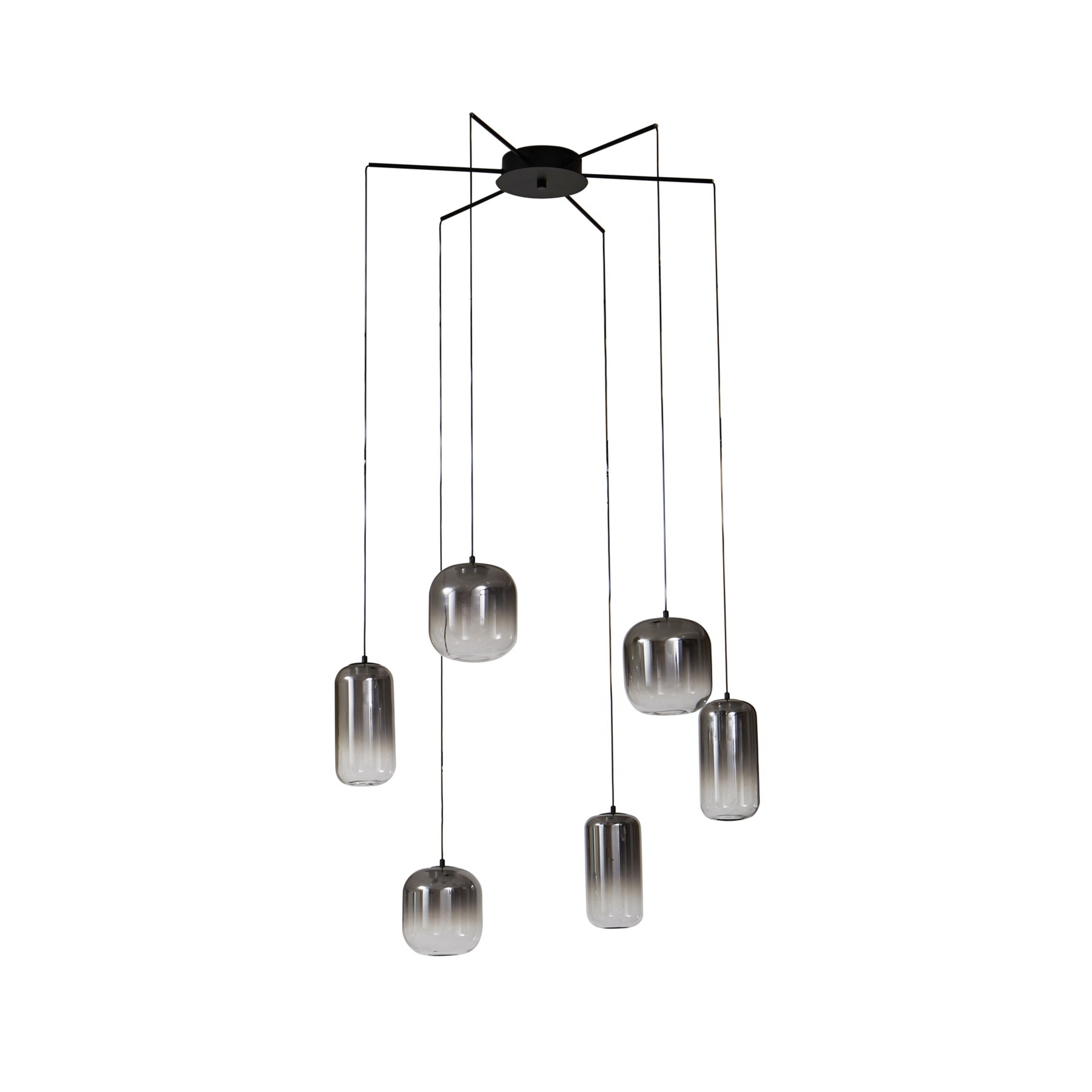 Avelina 6 LED Suspension Fumé Gris - Lucande
