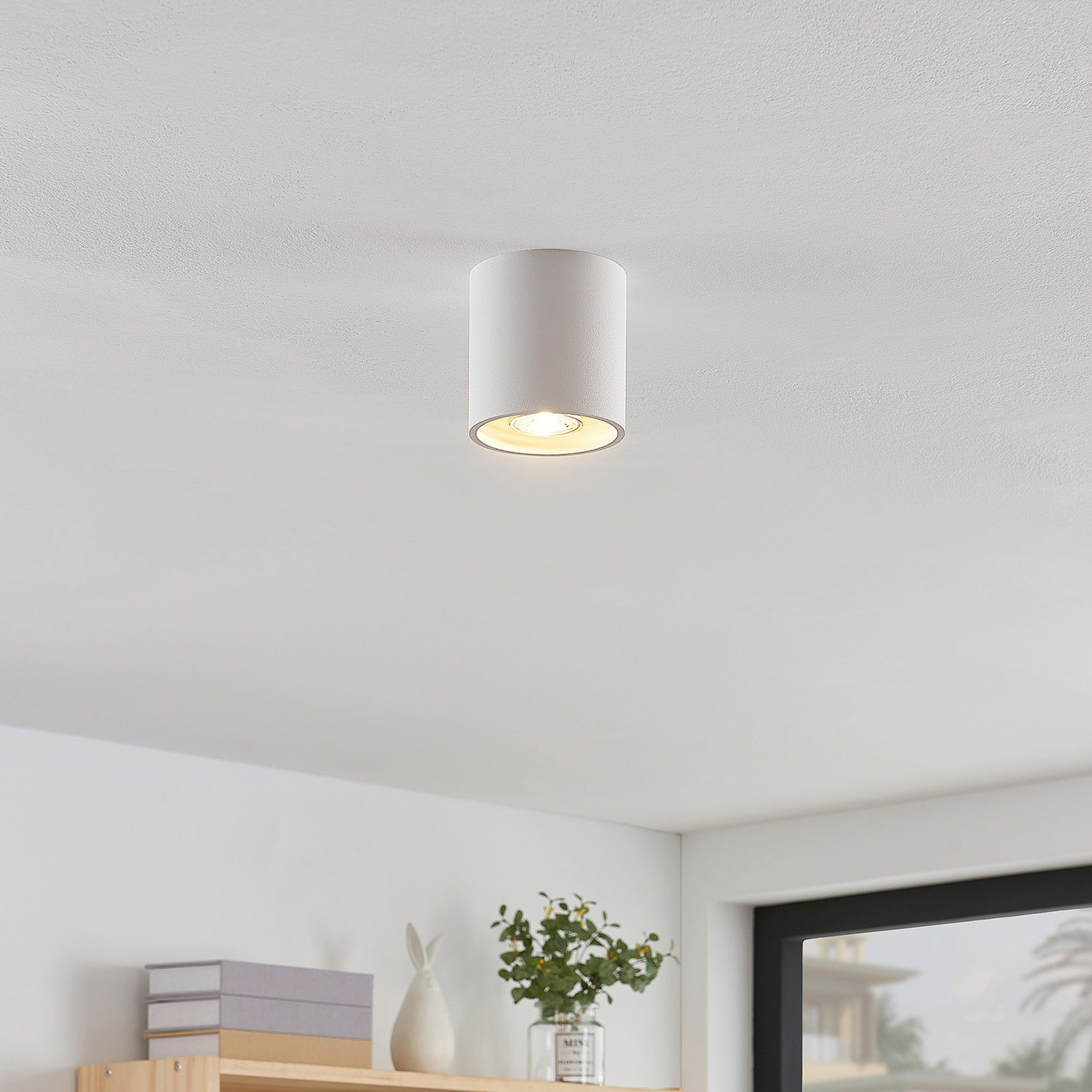 Lindby Parvin Downlight aluminiu rotund alb - Camera de zi / sufragerie - modern - Metal