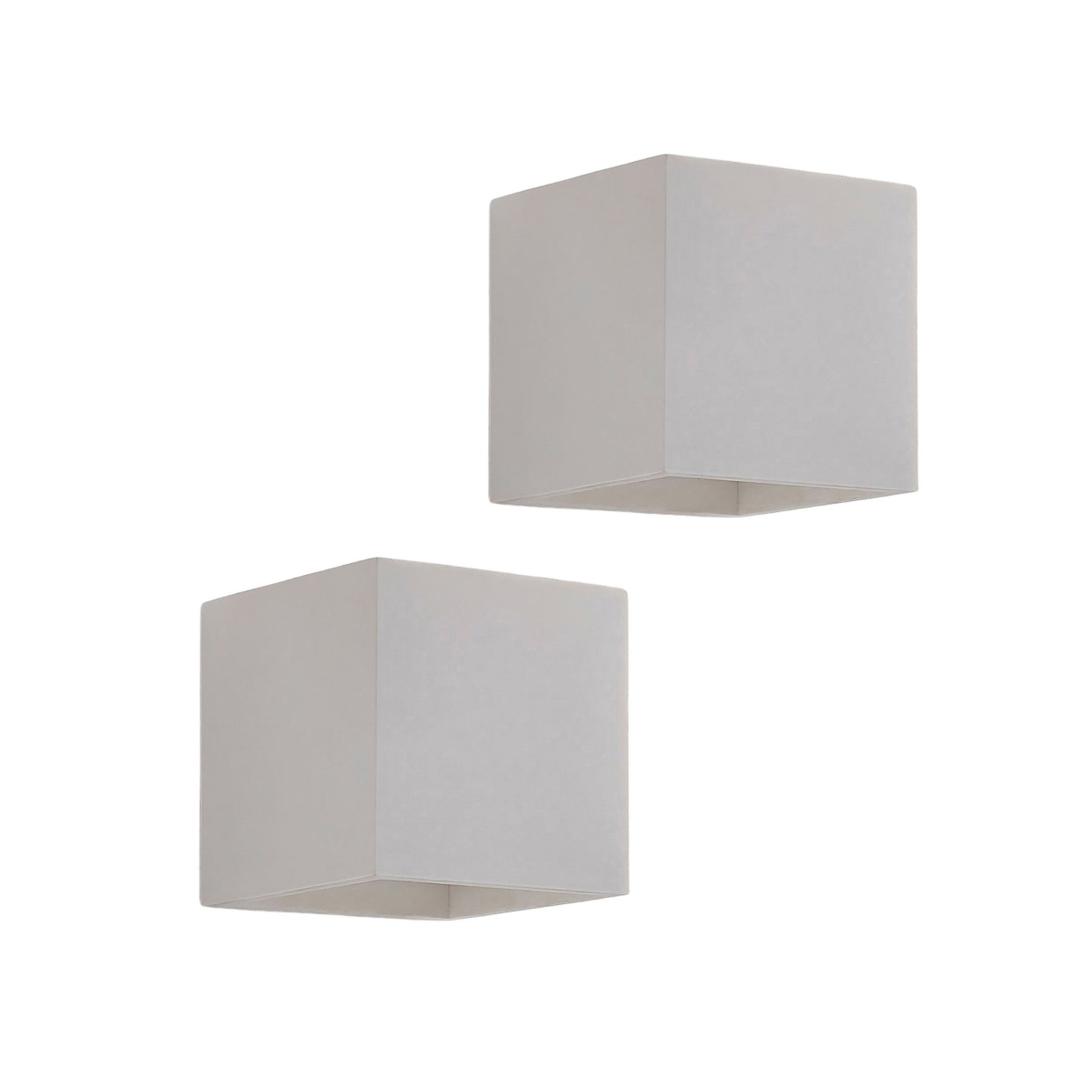 Kay LED plaster light, up and downlight, set of 2