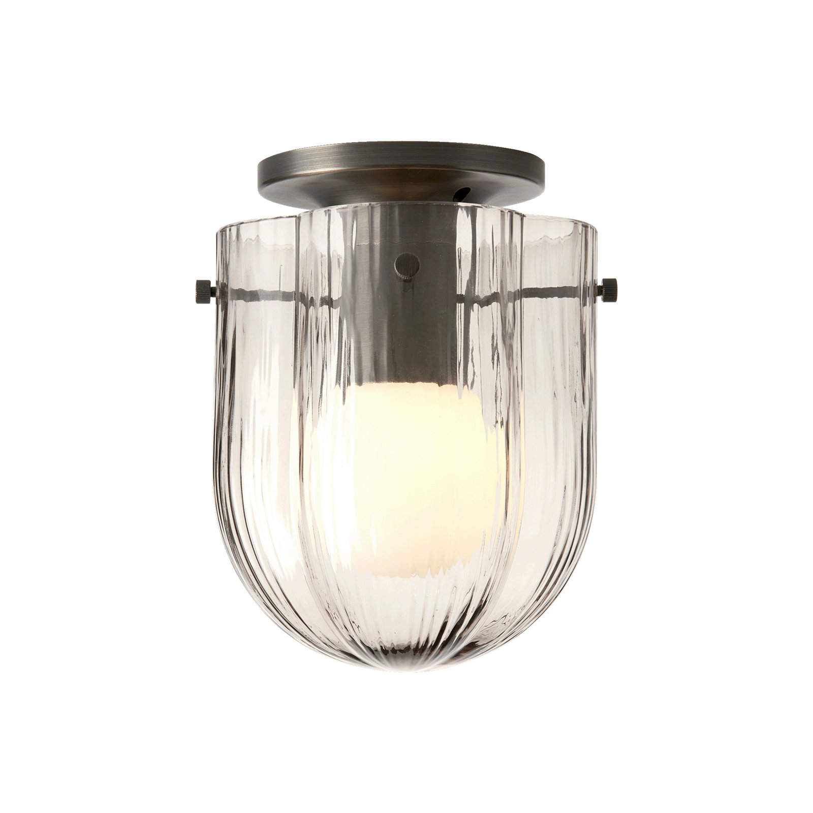 Seine Plafonnier Smoke/Antique Brass - GUBI