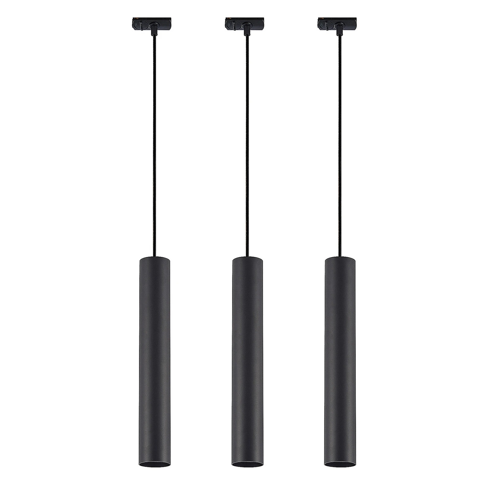 Lindby liistude süsteem Linaro, GU10, riputatav, 3-osaline, must