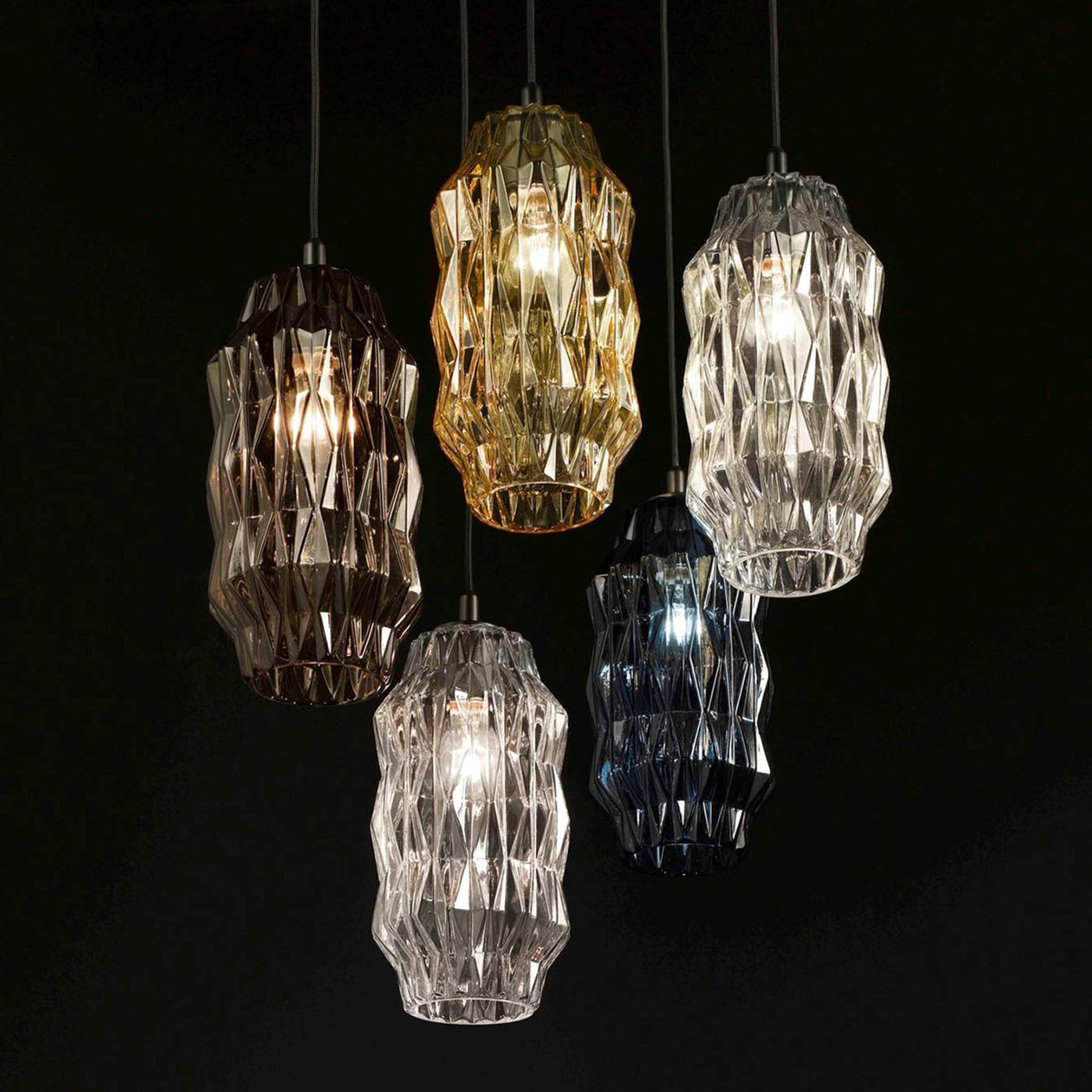 Elegant glass pendant light Origami