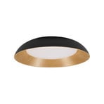 OSRAM LED stropna svjetiljka ORBIS ALVA, crna/dekor drveta, Ø 51 cm