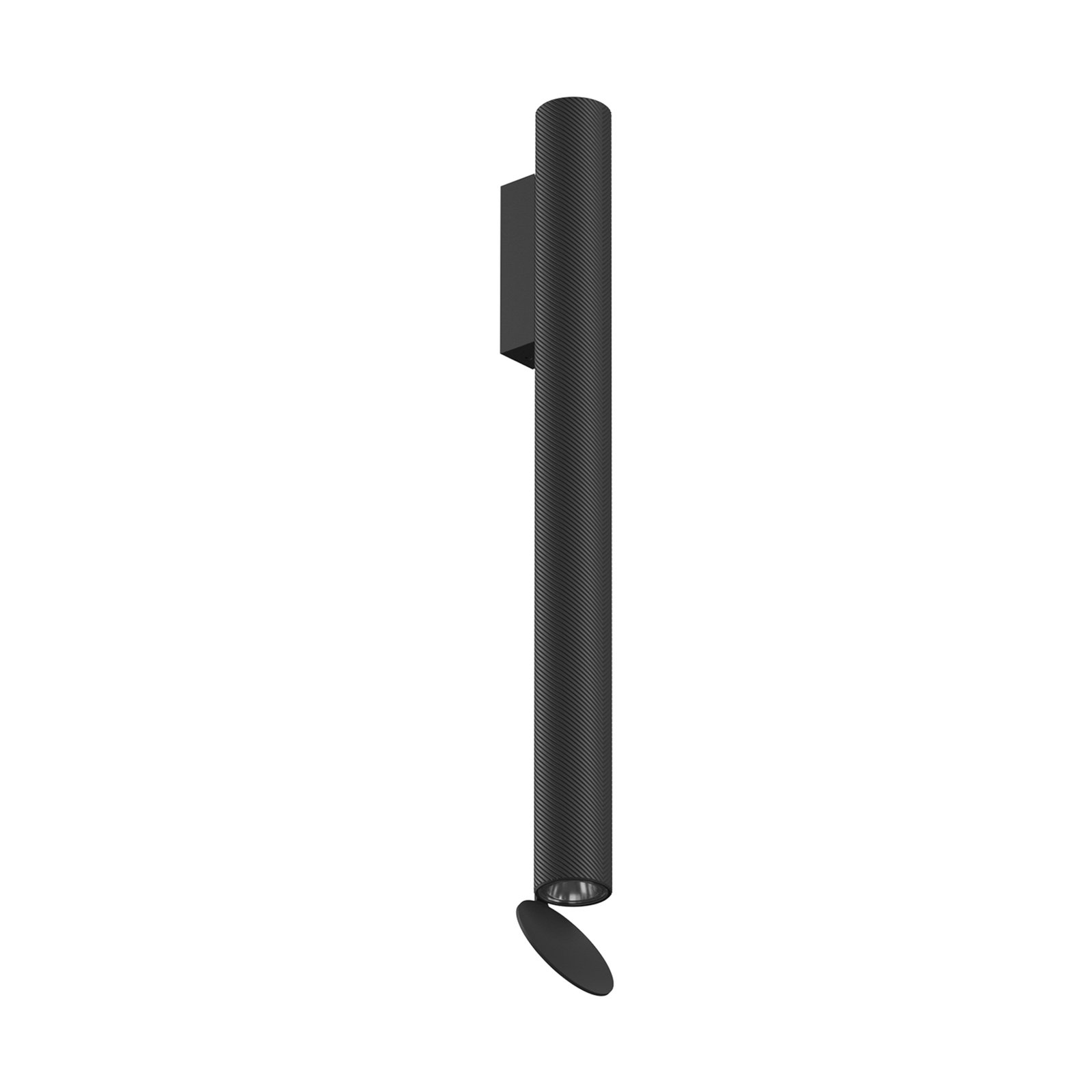 Venkovní nástěnné svítidlo FLOS Flauta Spiga 2, 2 700 K, černé