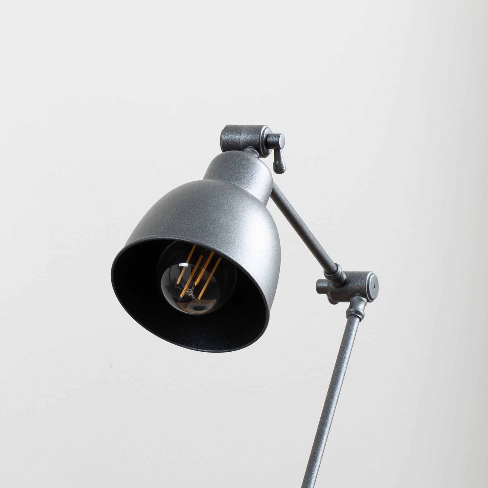 Bordlampe Emoti, antrasitt, 45 cm høy, justerbar