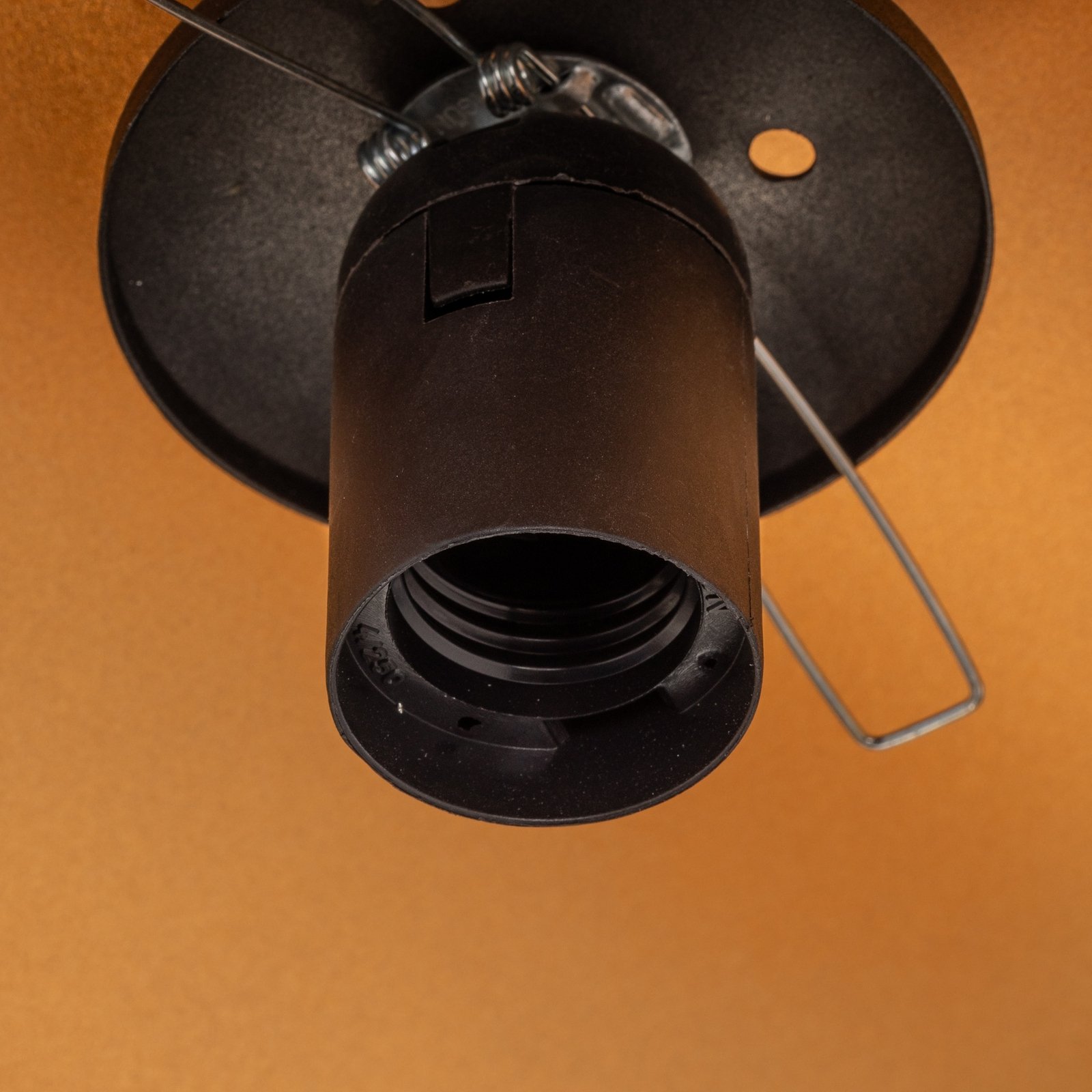 Висяща лампа Vatoz 2866 1 лампа, черна, опалово стъкло