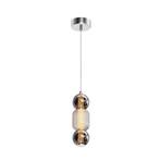 Maytoni LED-hänglampa Drop, kromfärgad, Ø 12 cm, glas