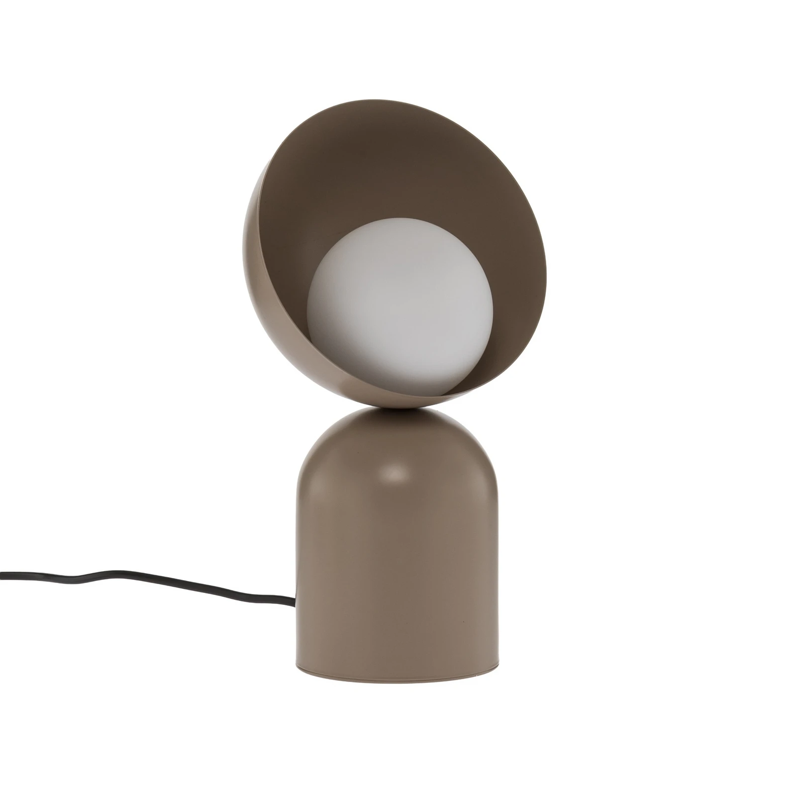 lampe à poser Boto LN1, beige, acier/verre, hauteur 31 cm, G9