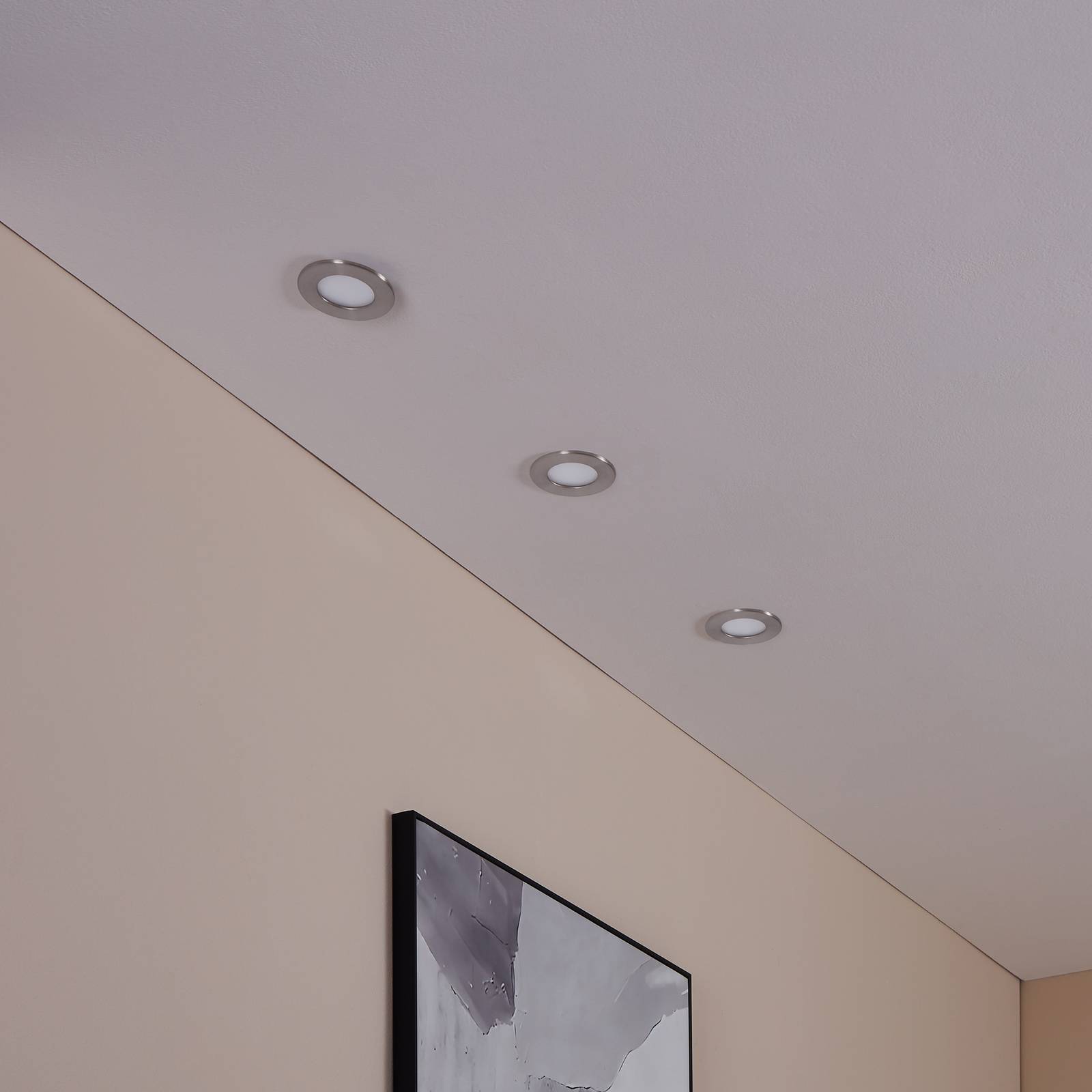 EGLO connect Fueva-C LED-Einbauspot 8,6cm, 3er Set günstig online kaufen